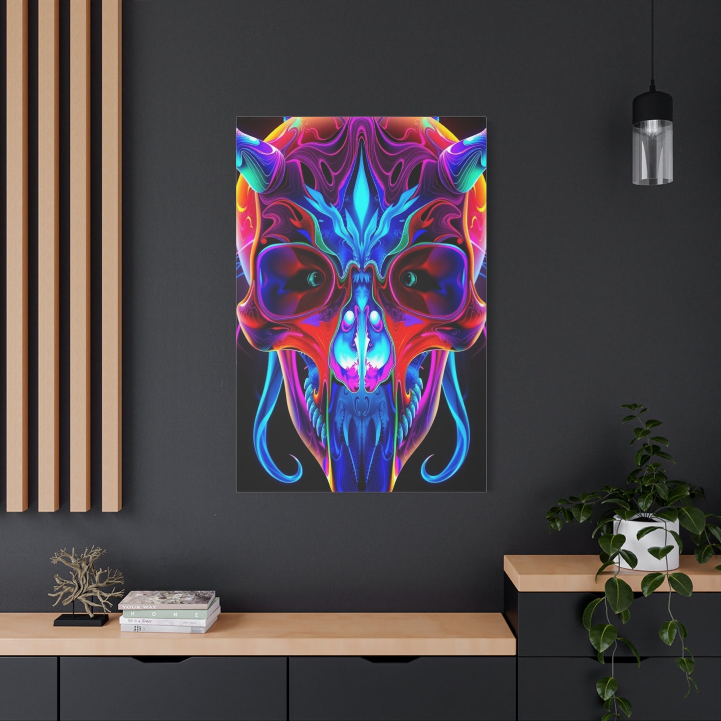 Collection 3D Trippy Skull Art By Ali Gulec Art Wall Art & Canvas Print