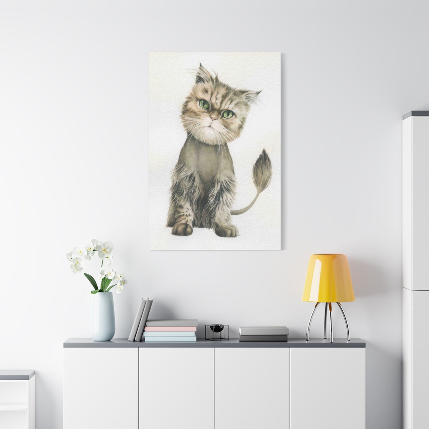 Grace Pop Cat Portrait Wall Art & Canvas Prints