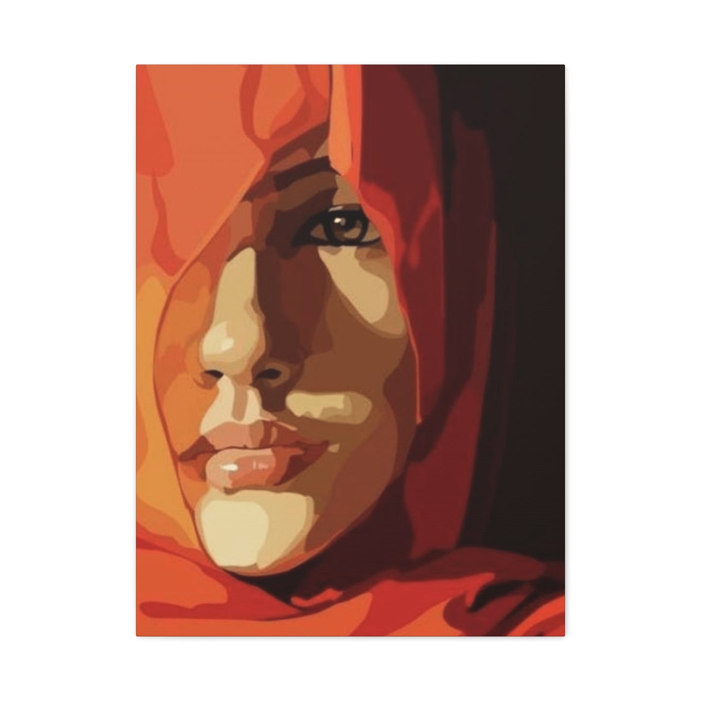 An Abstract Portrait Of A Girl Face Wall Art & Canvas Prints