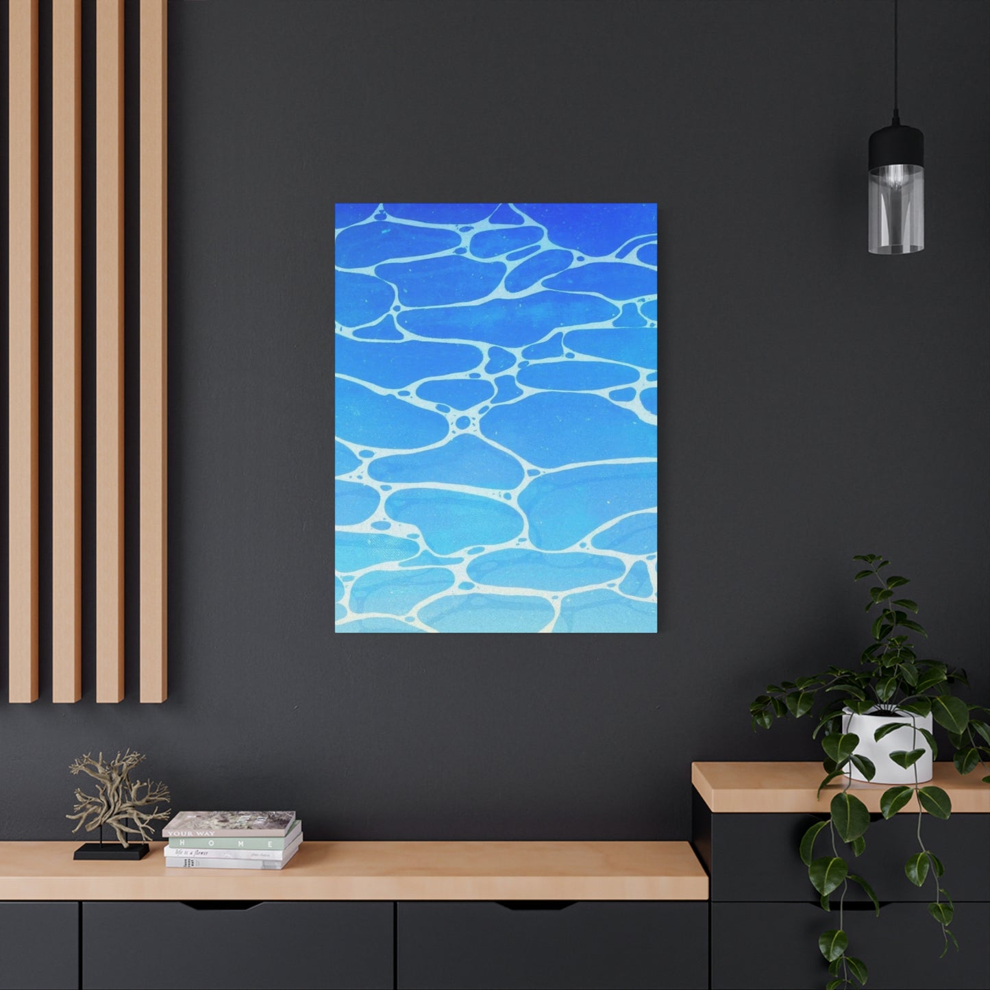 Water Surface Blue Wall Art & Canvas Prints