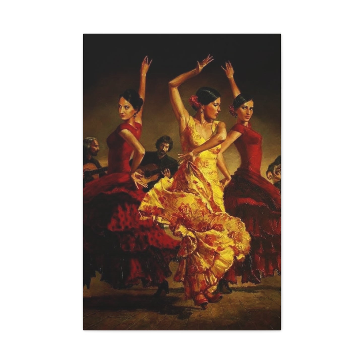 Spain Traditional Dancer Group Wall Art & Canvas Prints