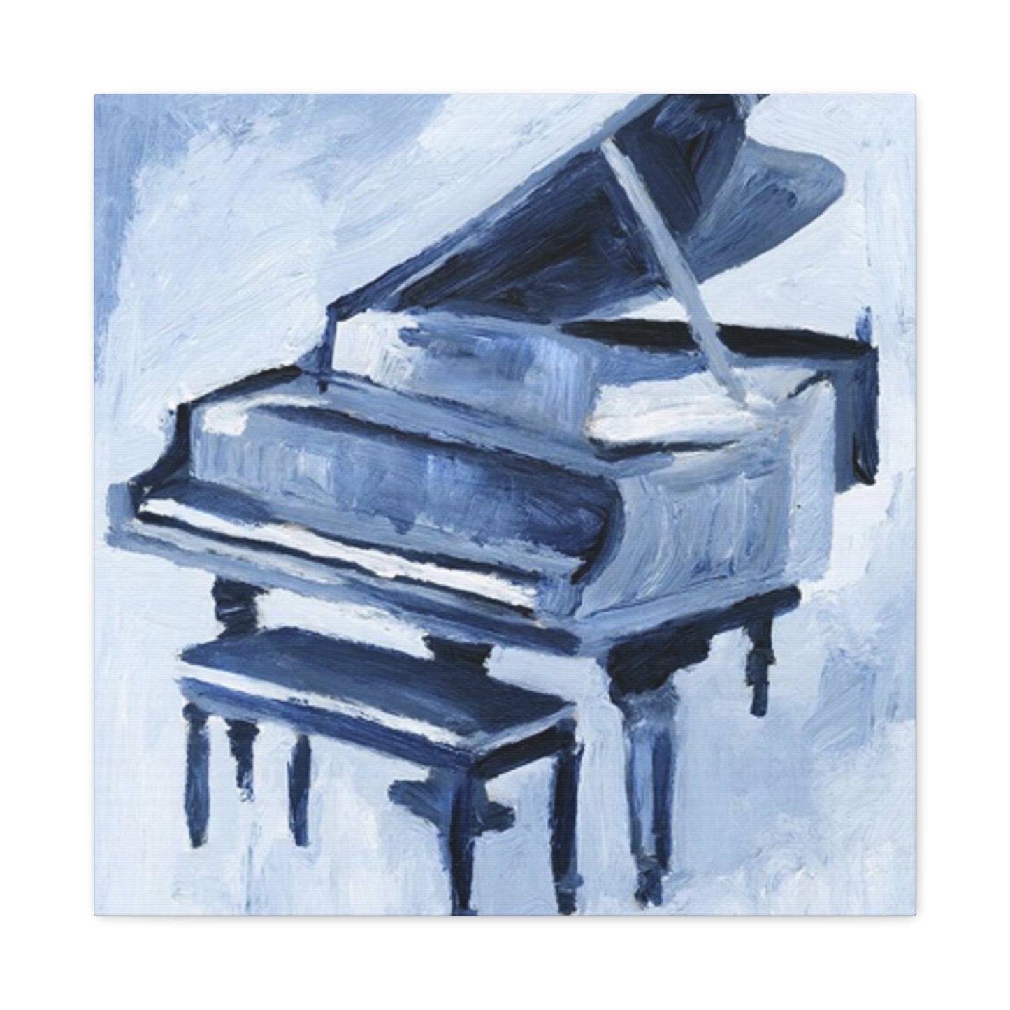 Black Piano Drawing Painting Wall Art & Canvas Prints