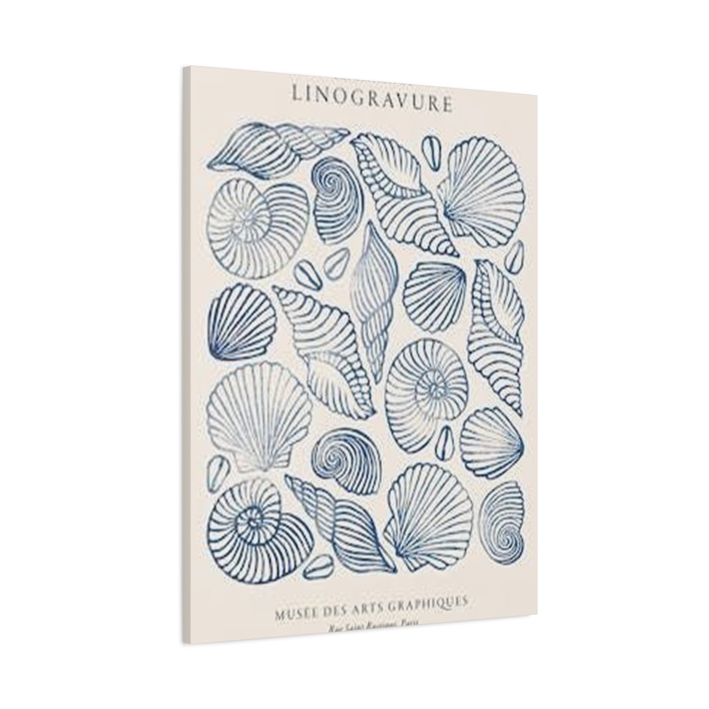 Purple Sea Shell Shape Poster Wall Art & Canvas Prints