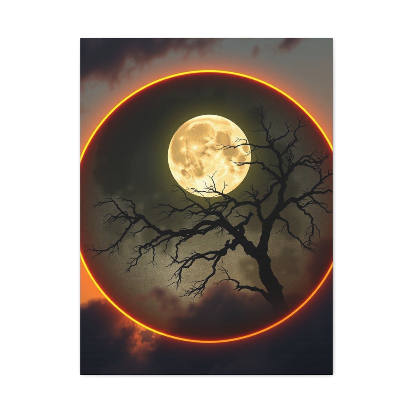 Moon Art Premium Canvas 19 Wall Art & Canvas Print