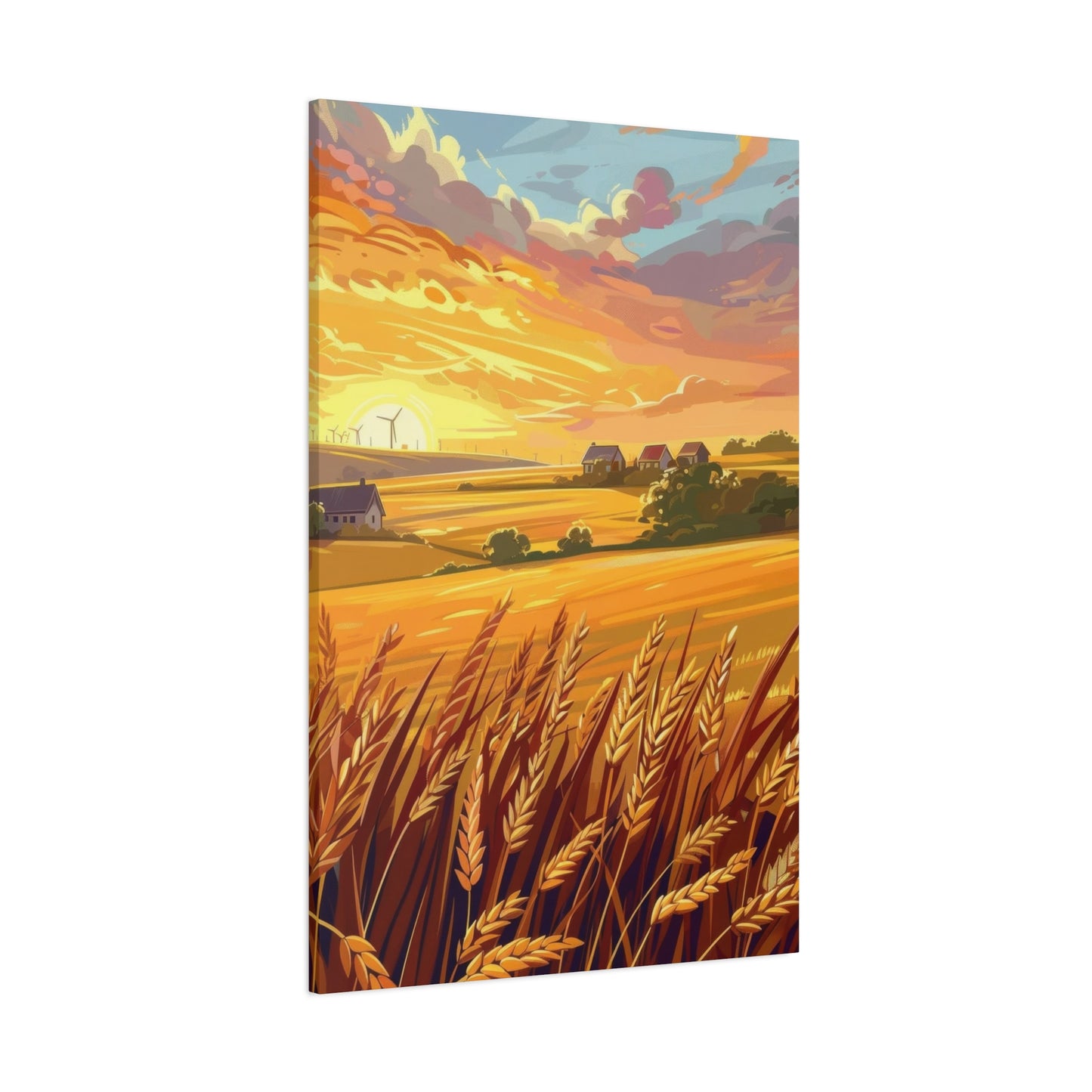 Golden Wheat Fields Countryside Wall Art & Canvas Prints