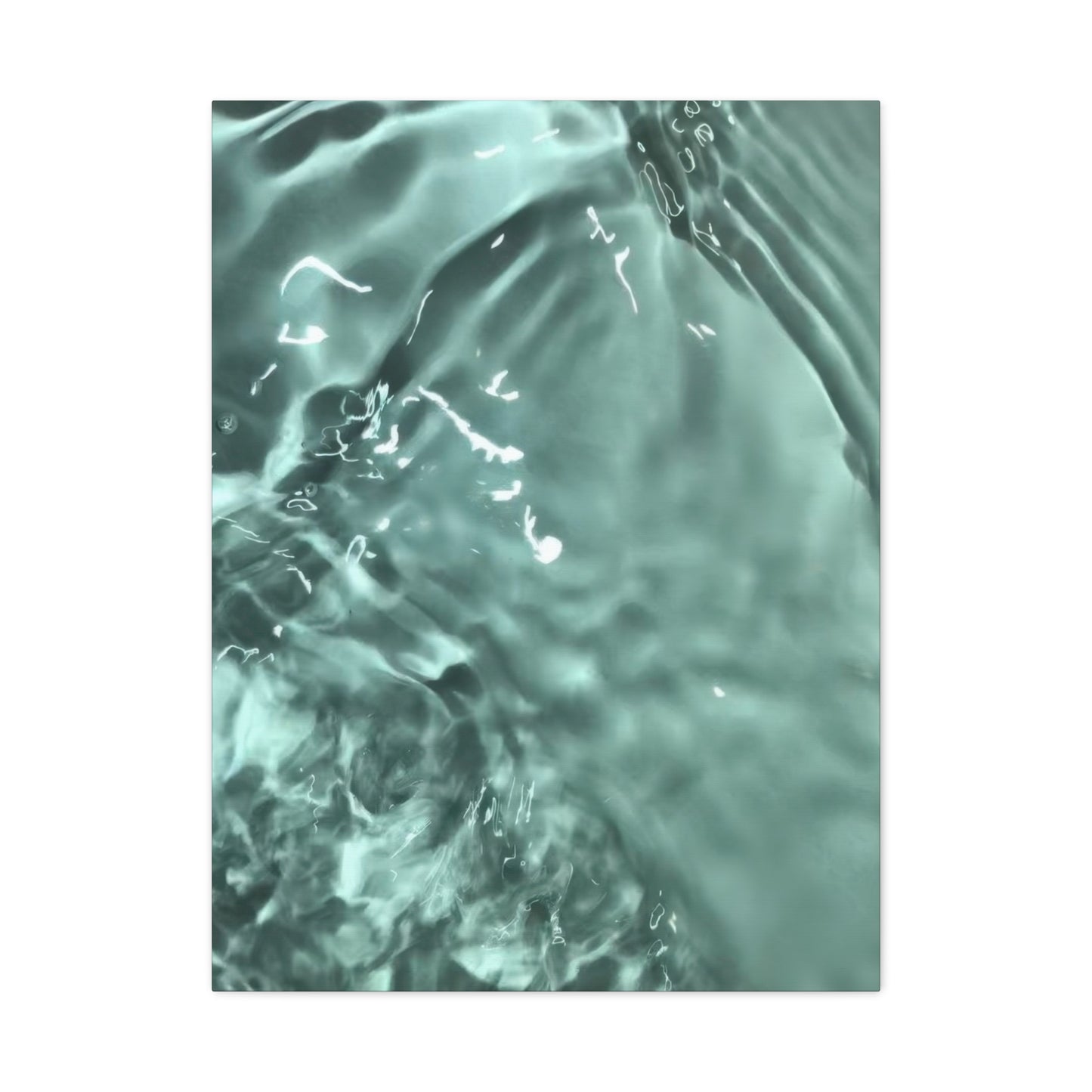Green Cool Water Layers Wall Art & Canvas Prints