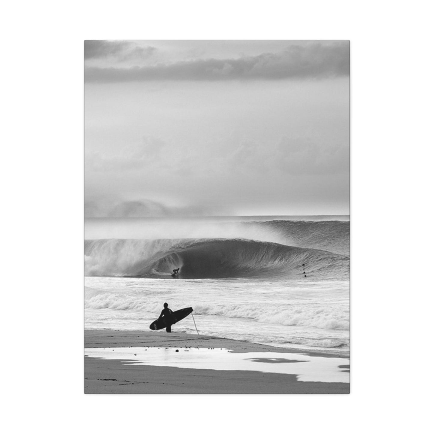 Black & White Surfing Photo Wall Art & Canvas Prints