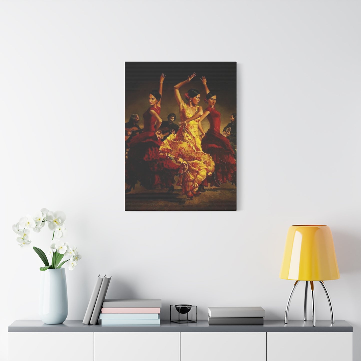 Spain Traditional Dancer Group Wall Art & Canvas Prints