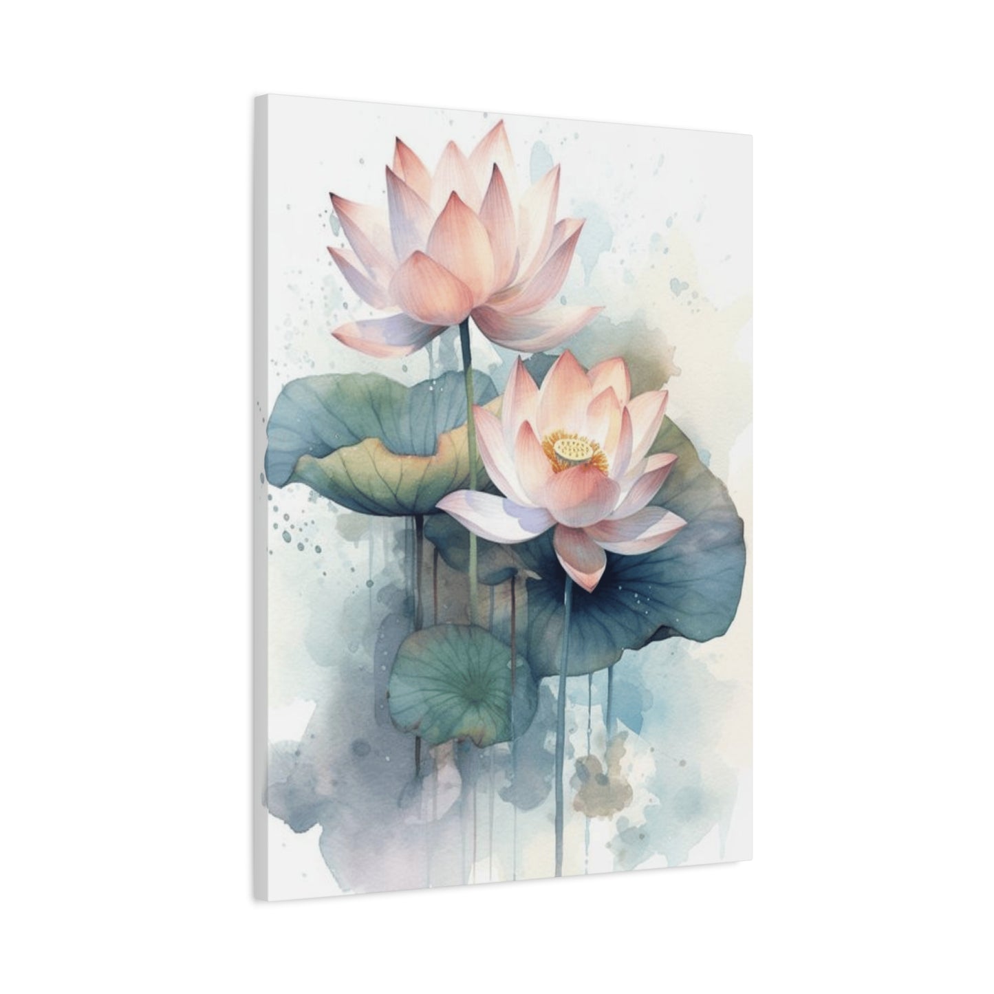 White Lotus Painting Wall Art & Canvas Prints