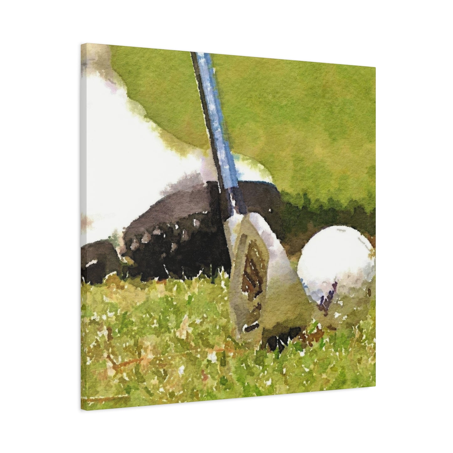 Golf Club Ball Closeup Wall Art & Canvas Prints