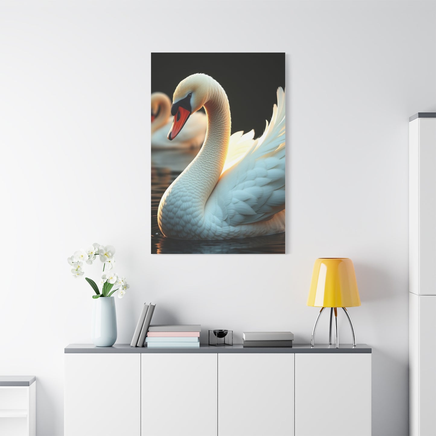Swan Art Canvas Art 5 Wall Art & Canvas Print