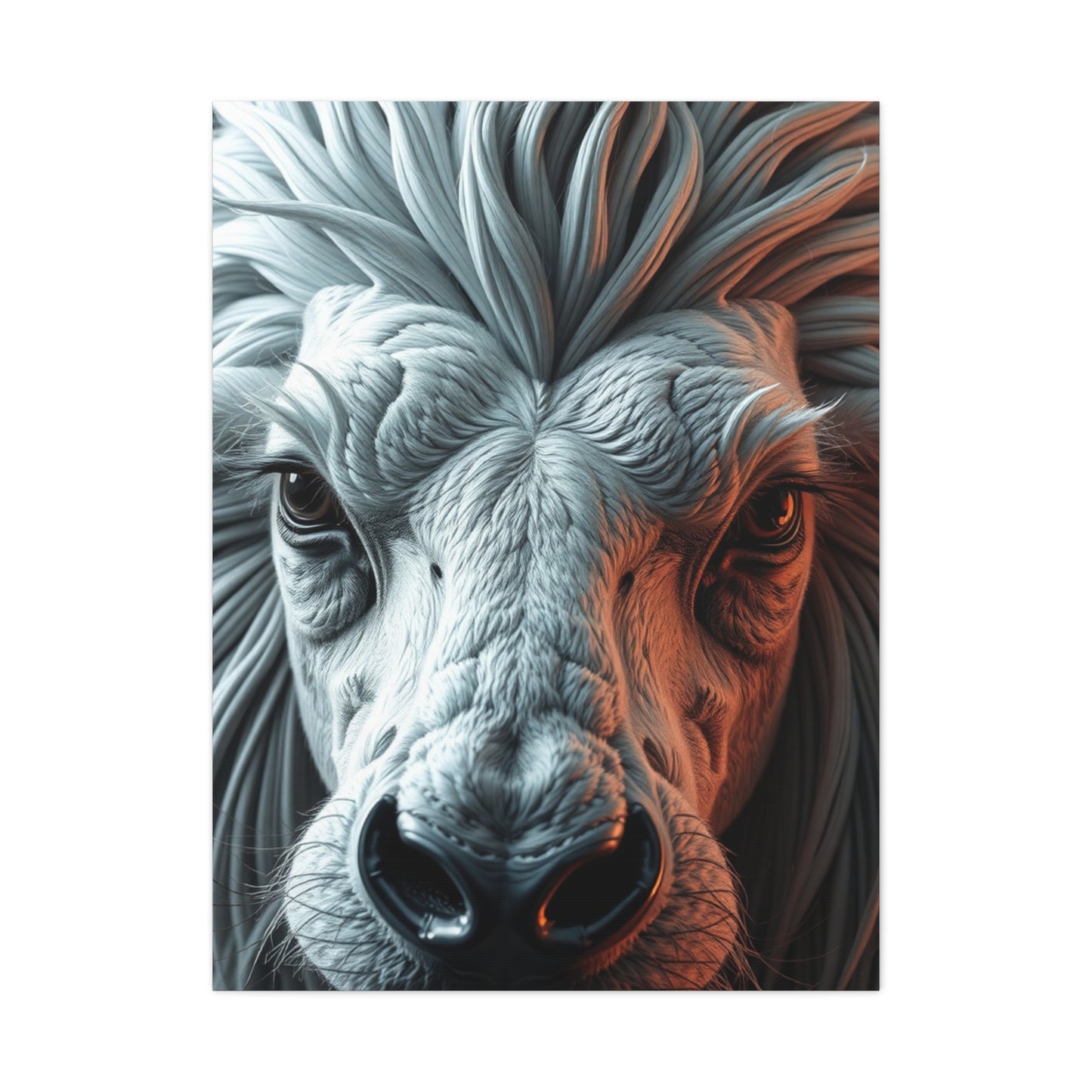 Gray & White Art Canvas Art 2 Wall Art & Canvas Print