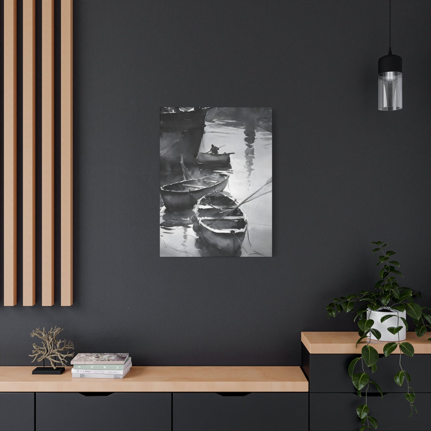 Boat Oil Painting Wall Art & Canvas Prints