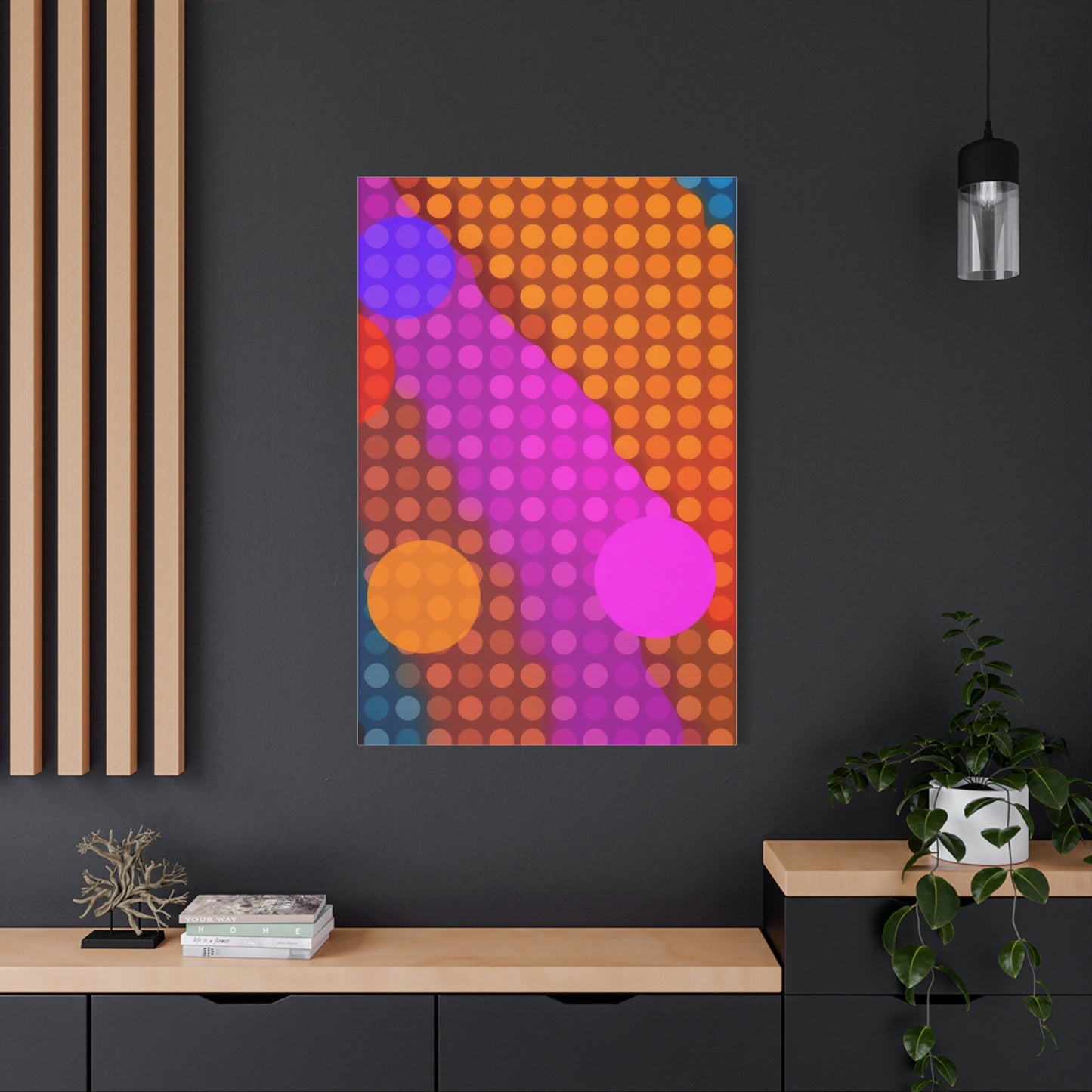 Vision Polka Dot Pattern Art Art Wall Art & Canvas Print
