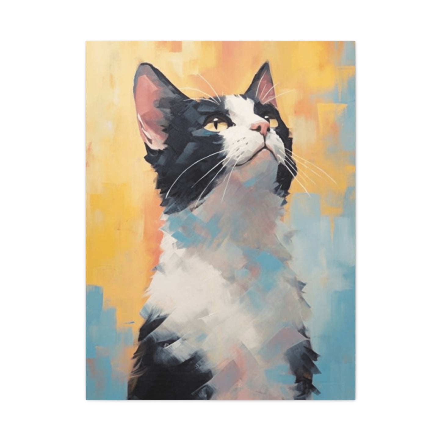 An Abstract Cat Portrait Wall Art & Canvas Prints