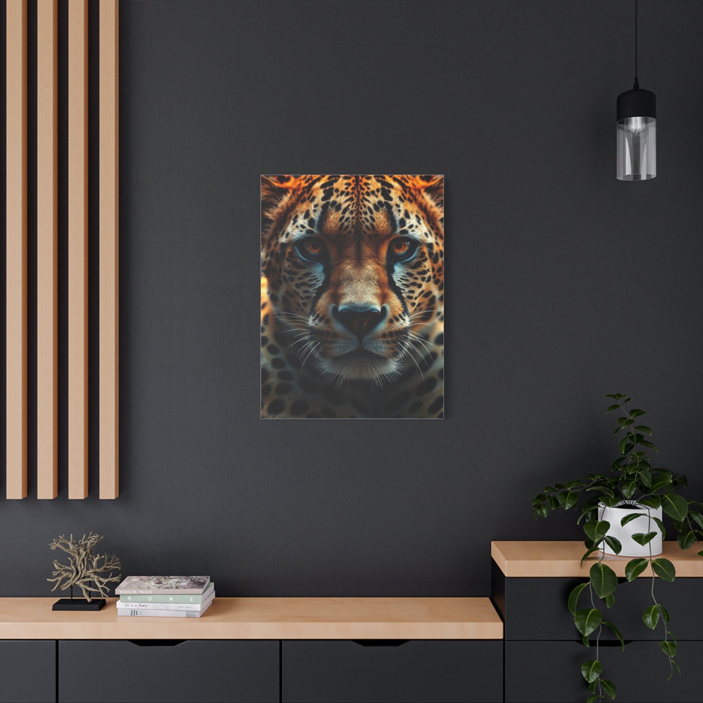 Majestic Feline Portrait Wall Art & Canvas Print