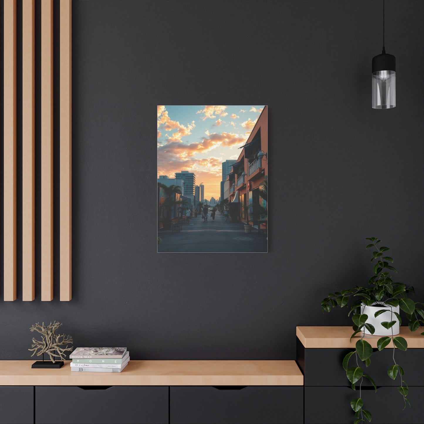 Glamour Miami Sunset Canvas