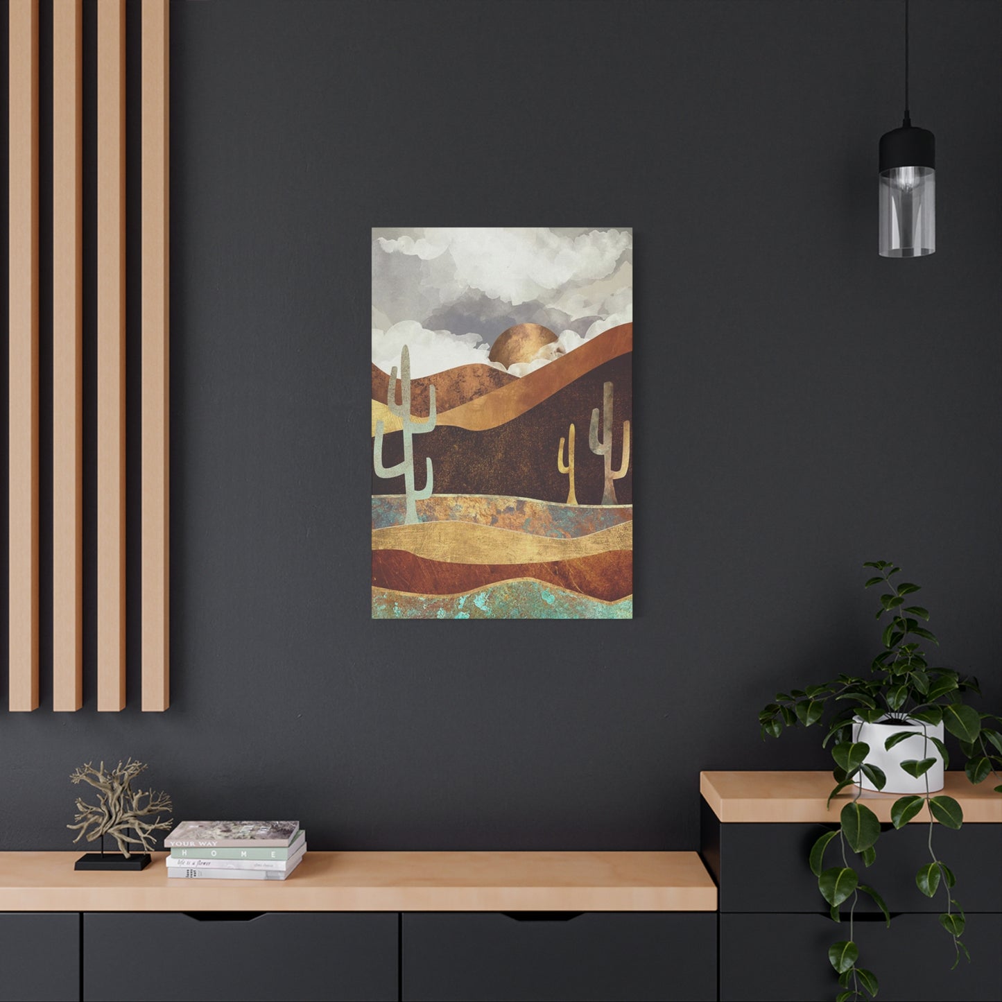 Large Cactus In Desert Wall Art & Canvas Prints