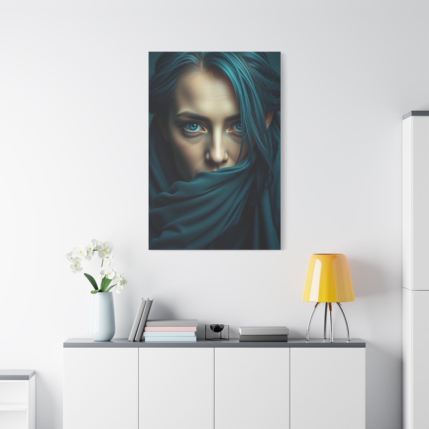 Verdant Sapphire Masterpiece wall art & canvas print