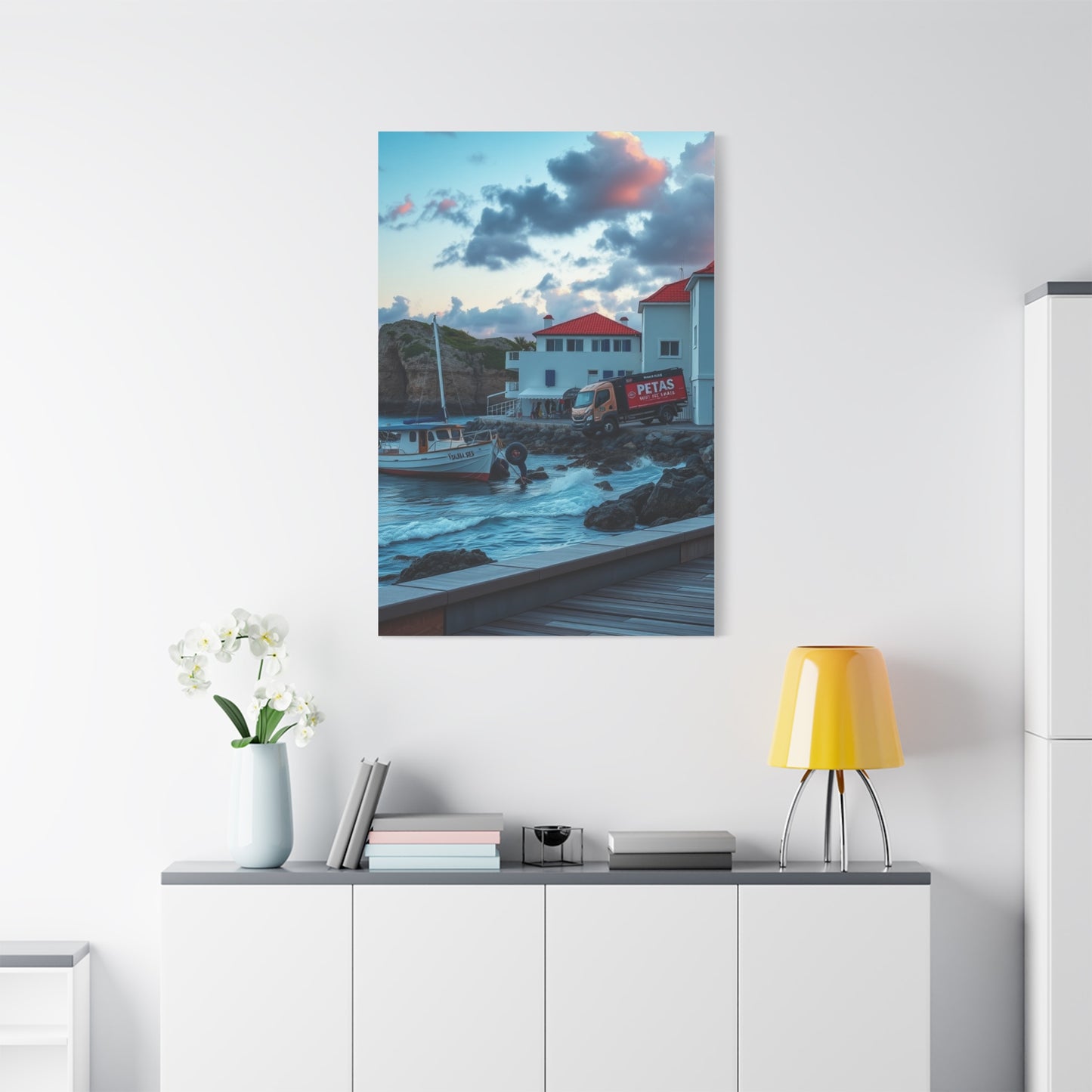 Modern Coastal Art Premium Canvas 20 Wall Art & Canvas Print