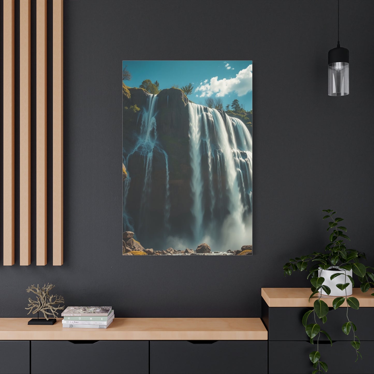 Disassembled Waterfall Reverie Wall Art & Canvas Print