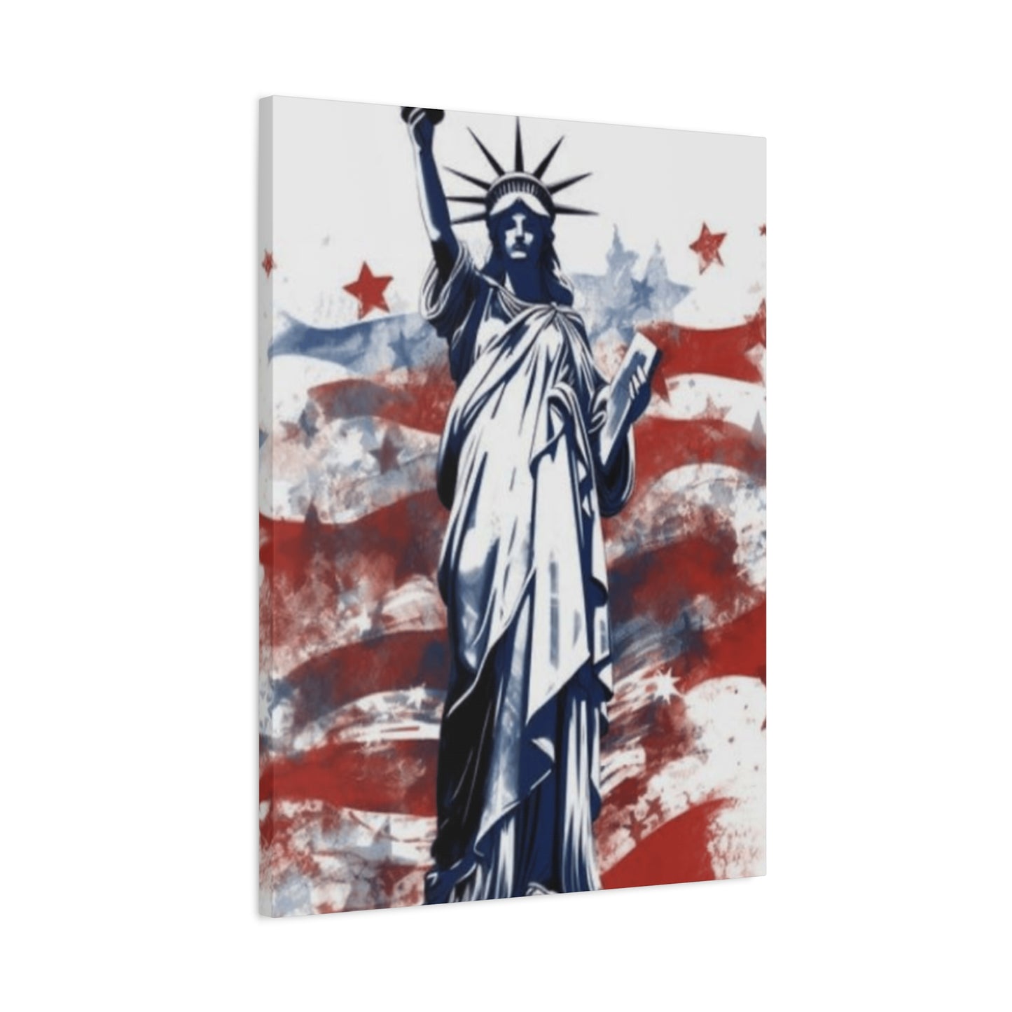 Statue of Liberty and American Flag Wall Art & Canvas Prints
