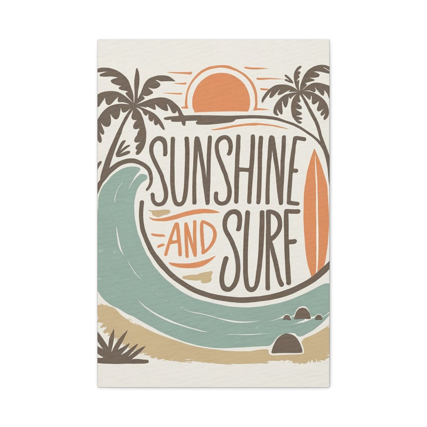 Sunshine And Surf Painting Wall Art & Canvas Prints