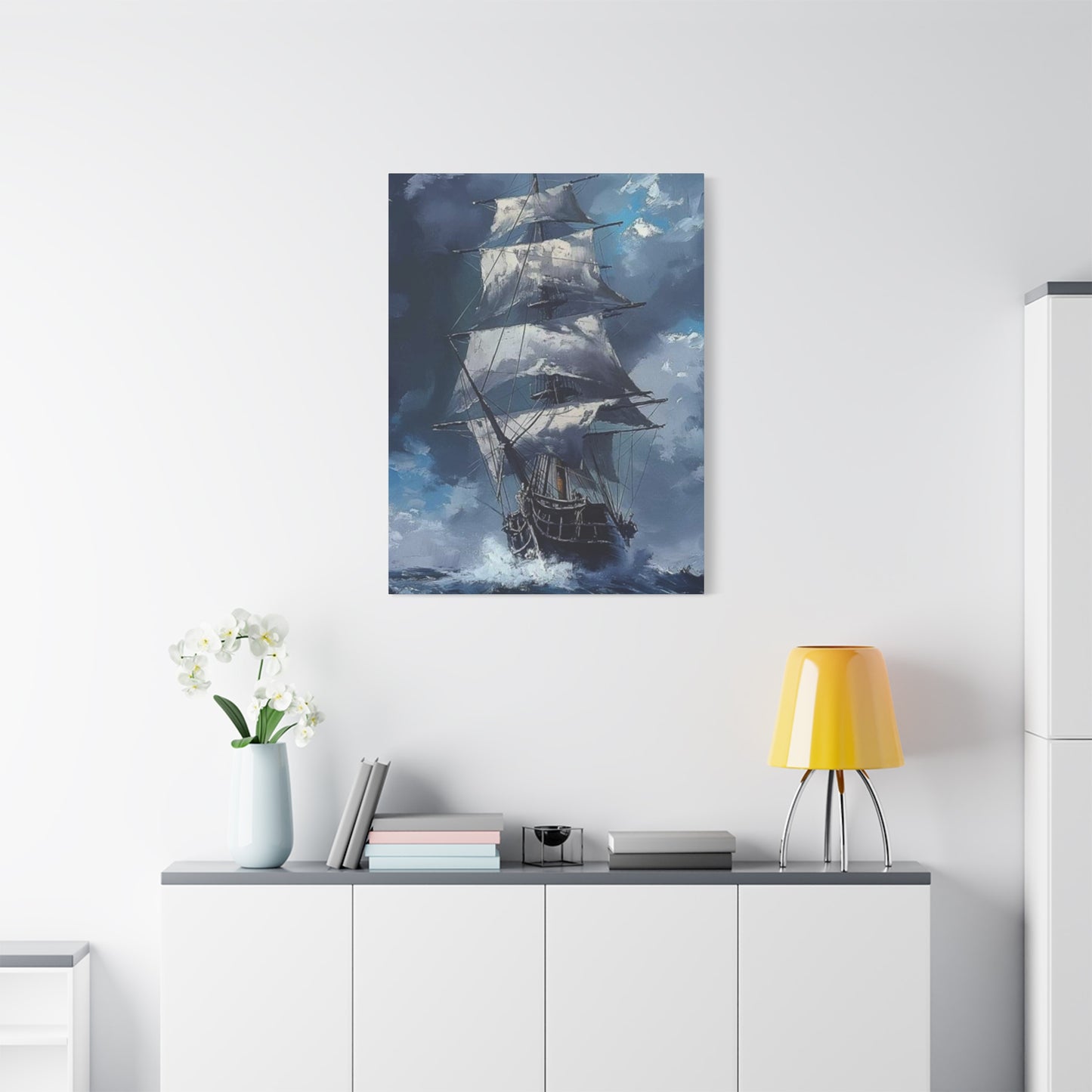 Large Ship In Sea Wall Art & Canvas Prints