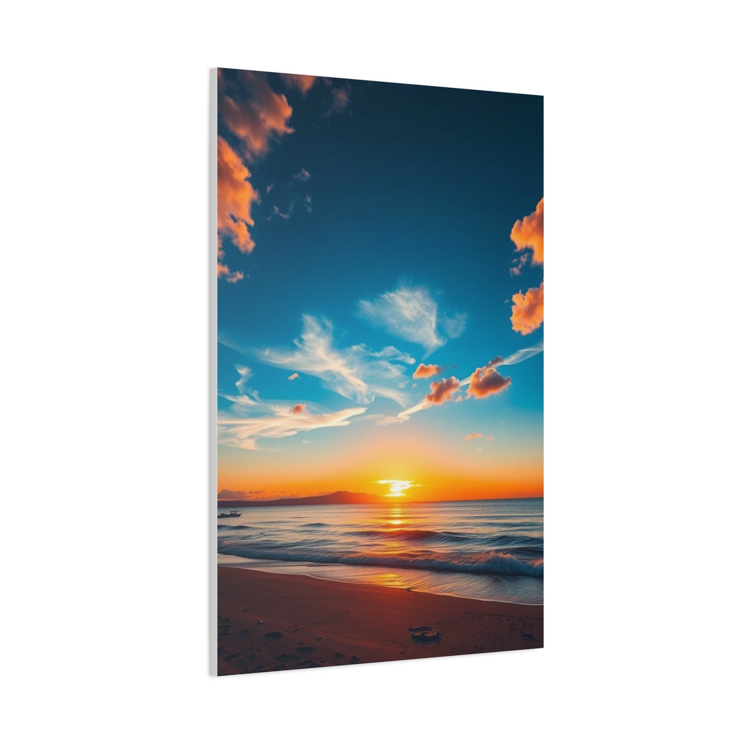 Masterpiece Beach Sunrise and Sunset Art Vision Wall Art & Canvas Print
