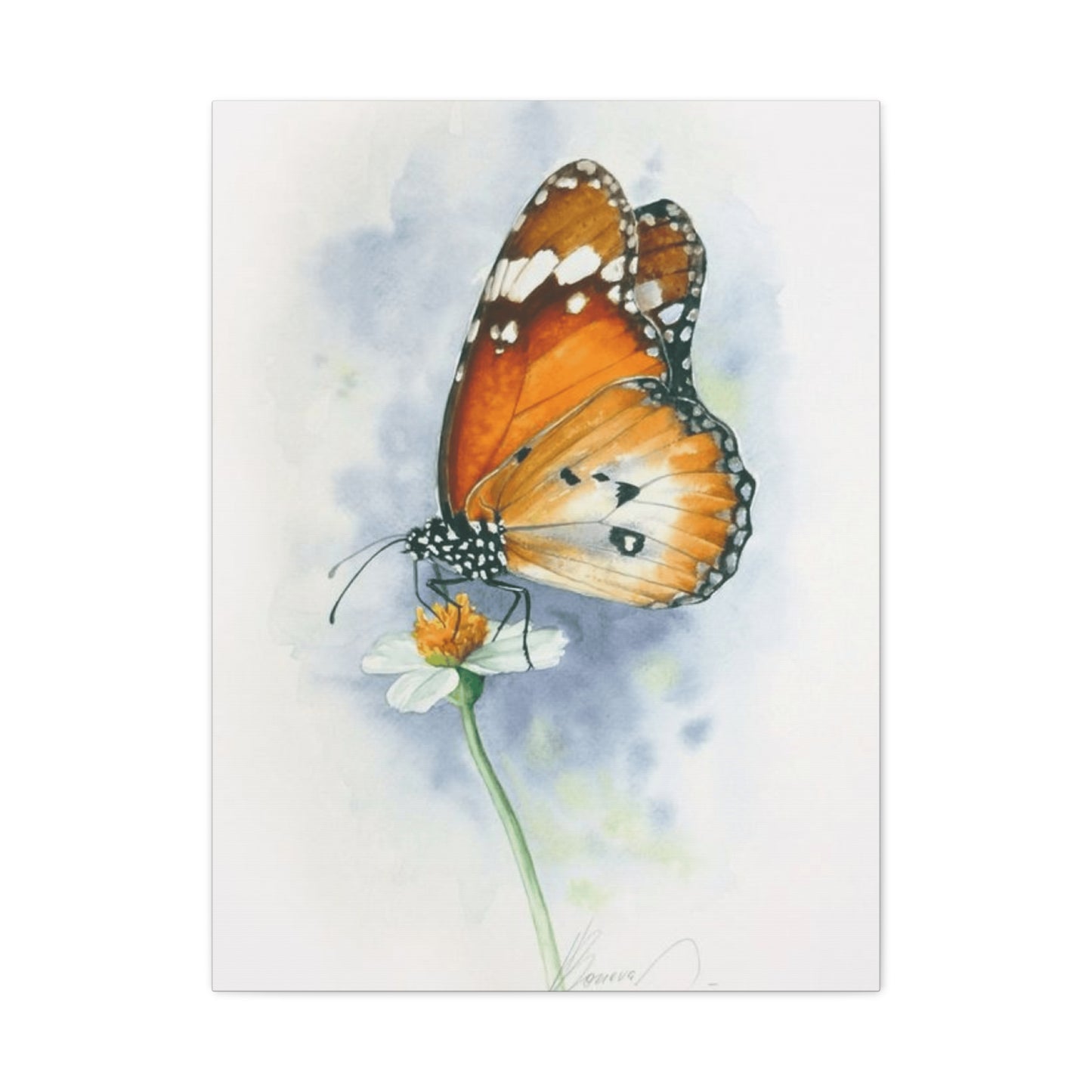 Butterfly Water Painting Wall Art & Canvas Prints