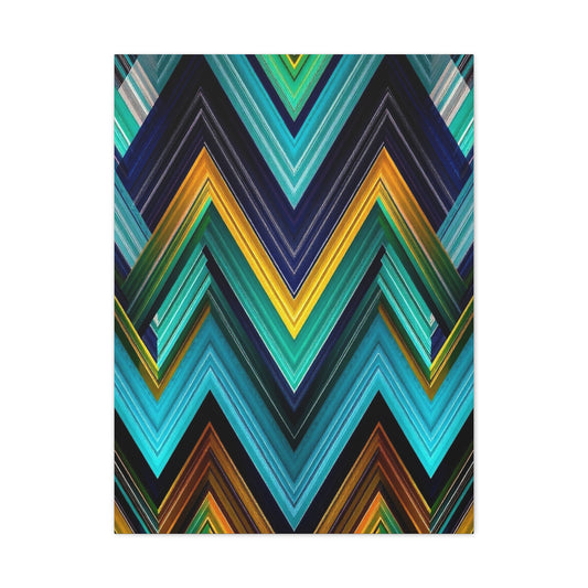 Masterpiece Chevron Pattern Art Vision Wall Art & Canvas Print