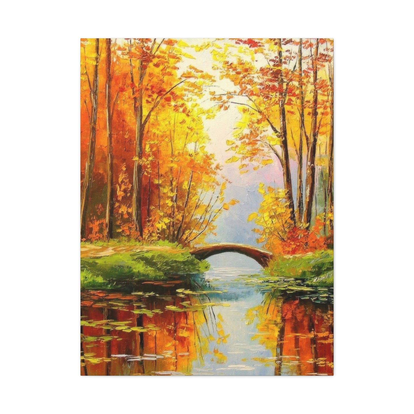 Wooden Bridge In Forest Wall Art & Canvas Prints