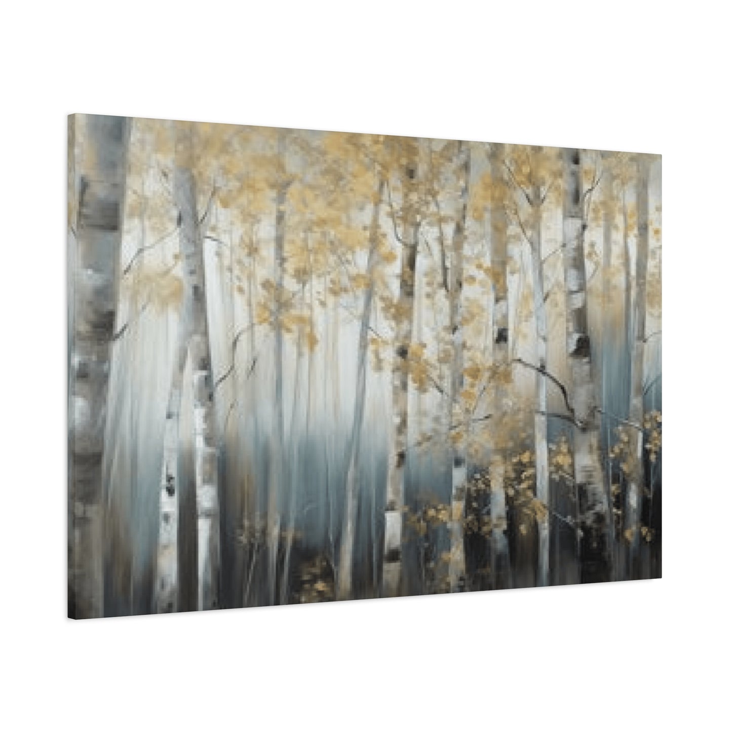 Close Birch Trees Painting Wall Art & Canvas Prints