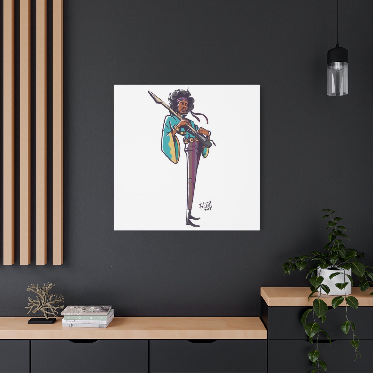 Jimi Hendrix Doodle Poster Art Wall Art & Canvas Prints