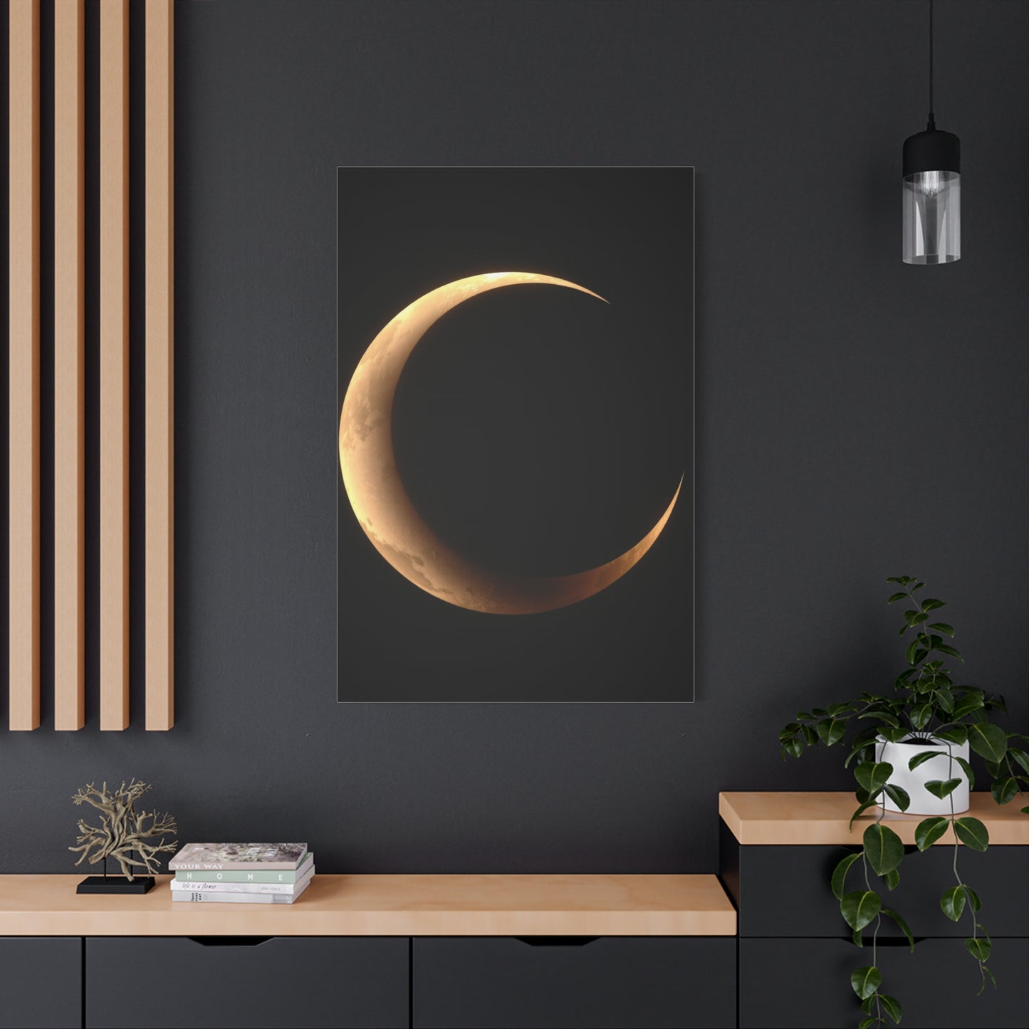 Masterpiece Crescent Moon Art Vision Wall Art & Canvas Print