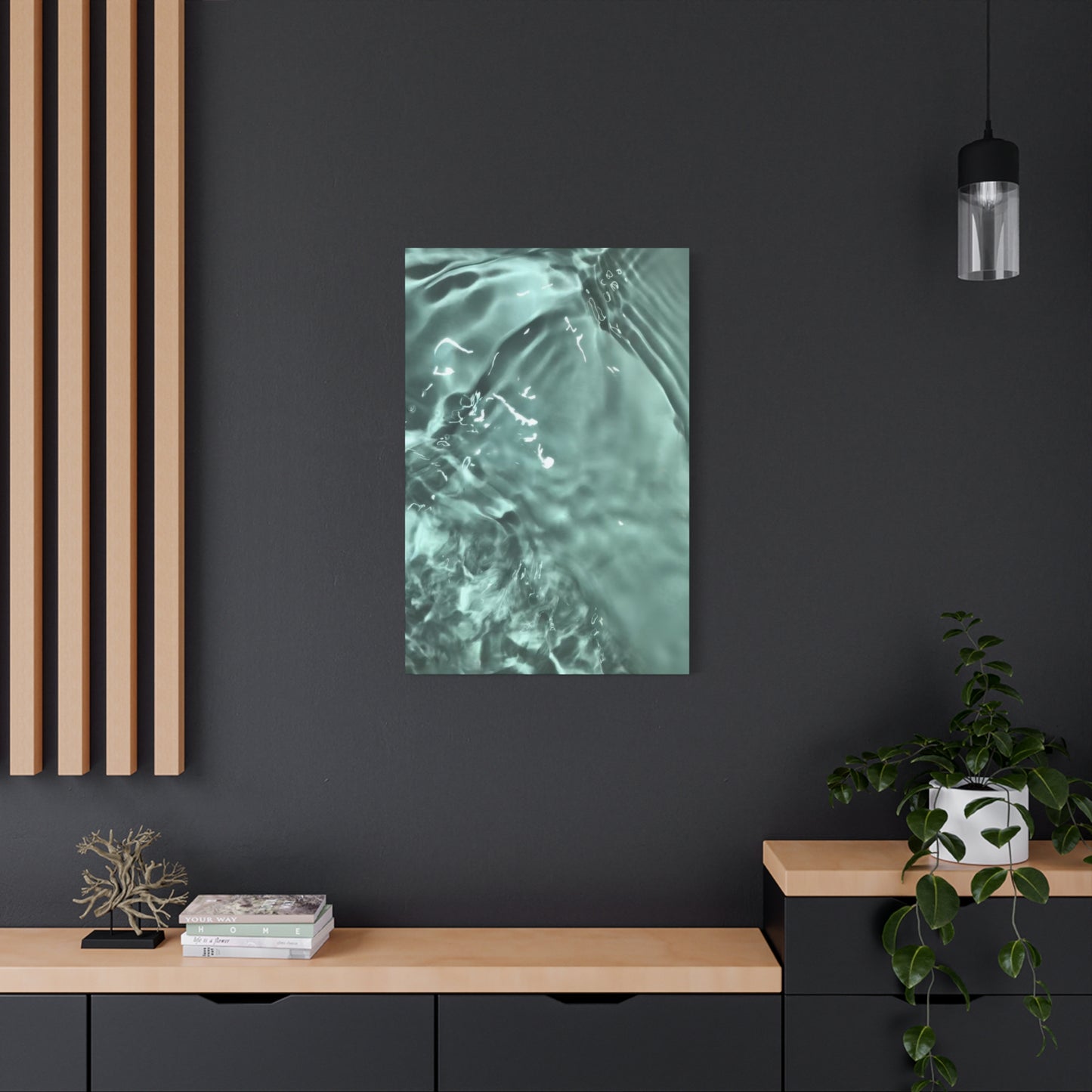 Green Cool Water Layers Wall Art & Canvas Prints