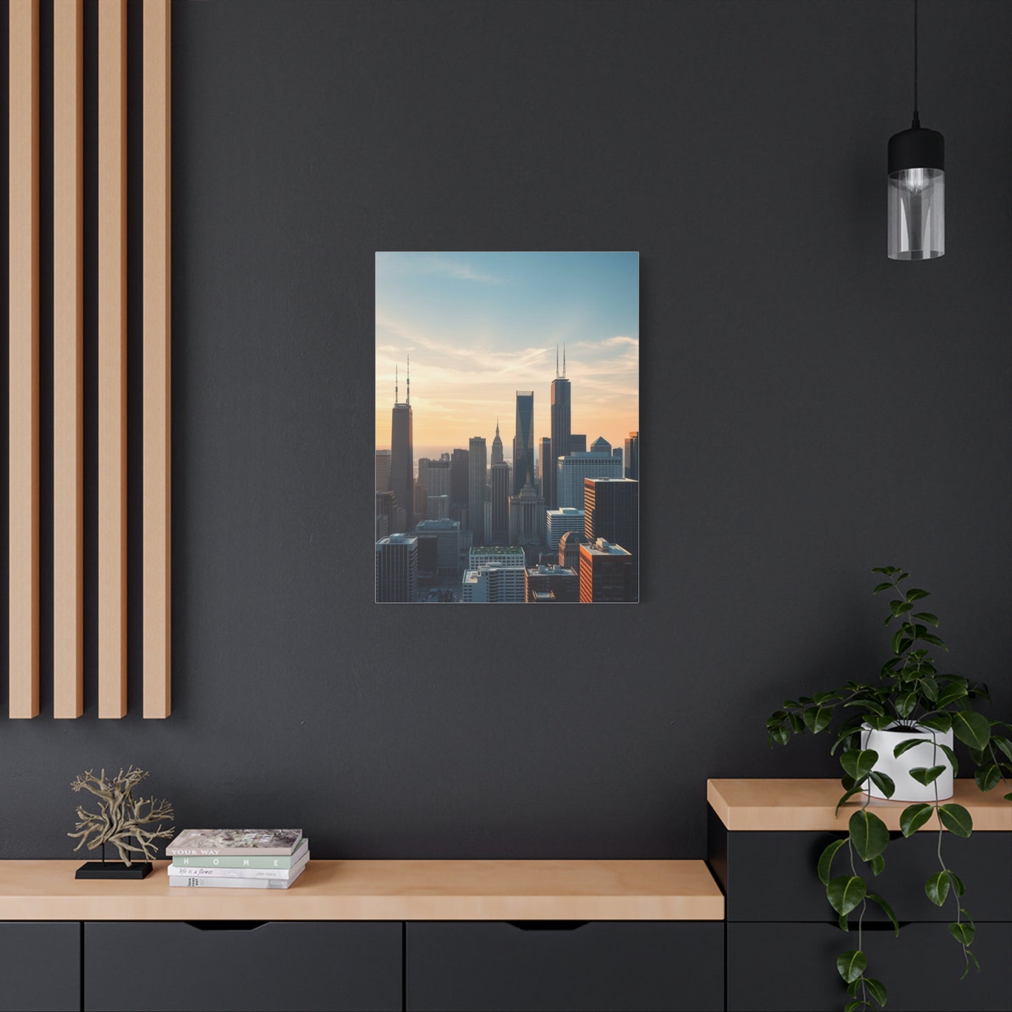 Chicago Skylines Art Canvas Art 2 Wall Art & Canvas Print