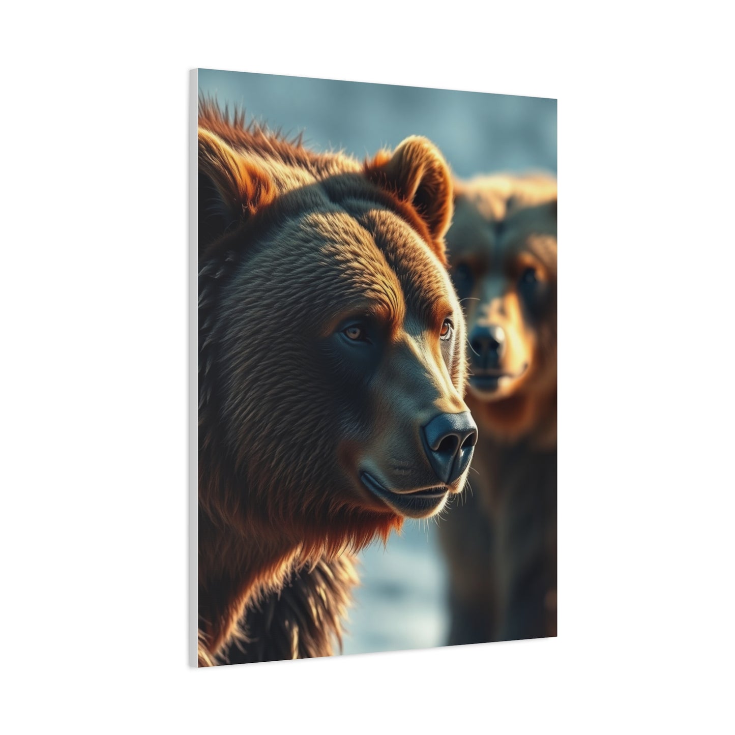 Grandiose Bear Silhouette Art Wall Art & Canvas Print