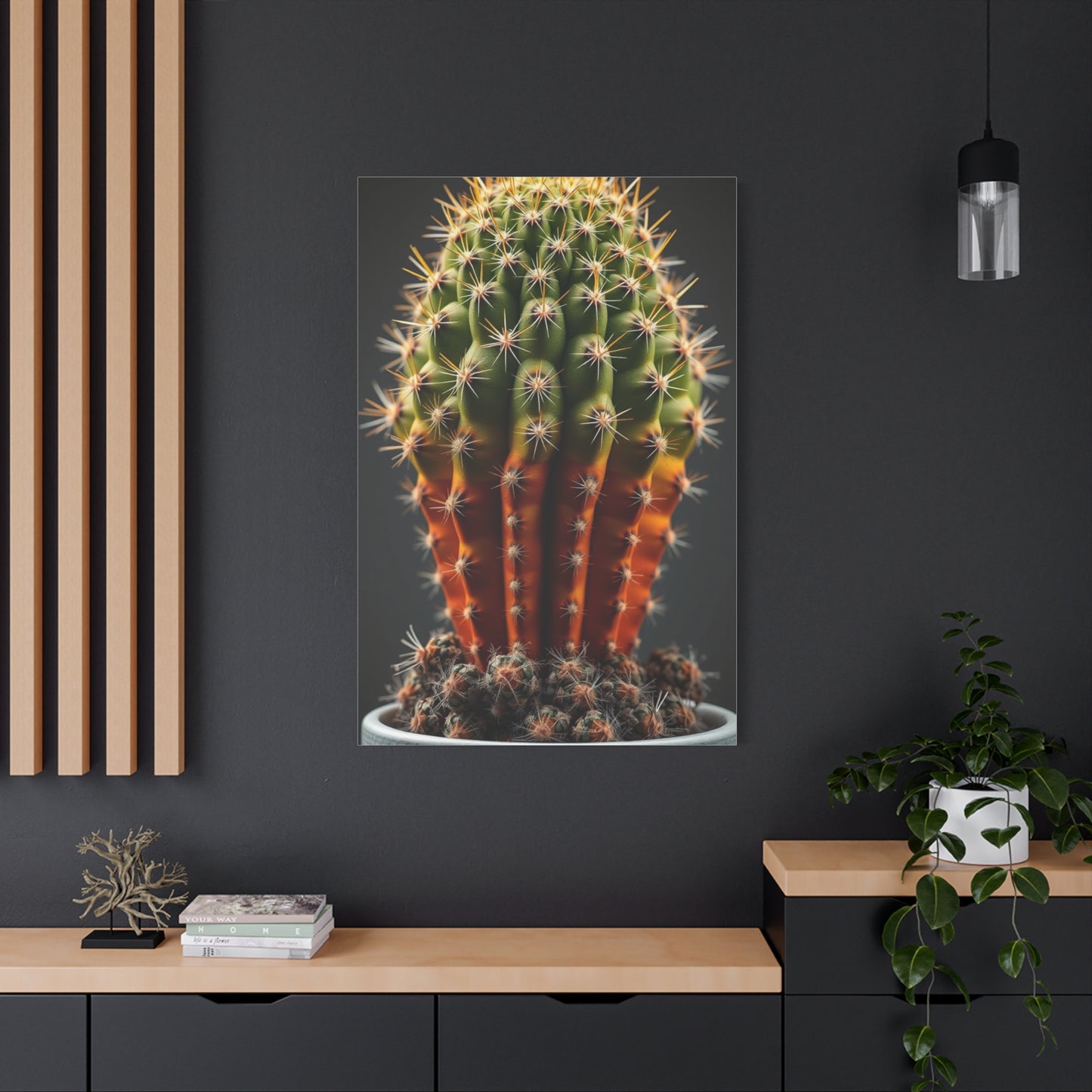 Cacti Elegance Portrait Wall Art & Canvas Print