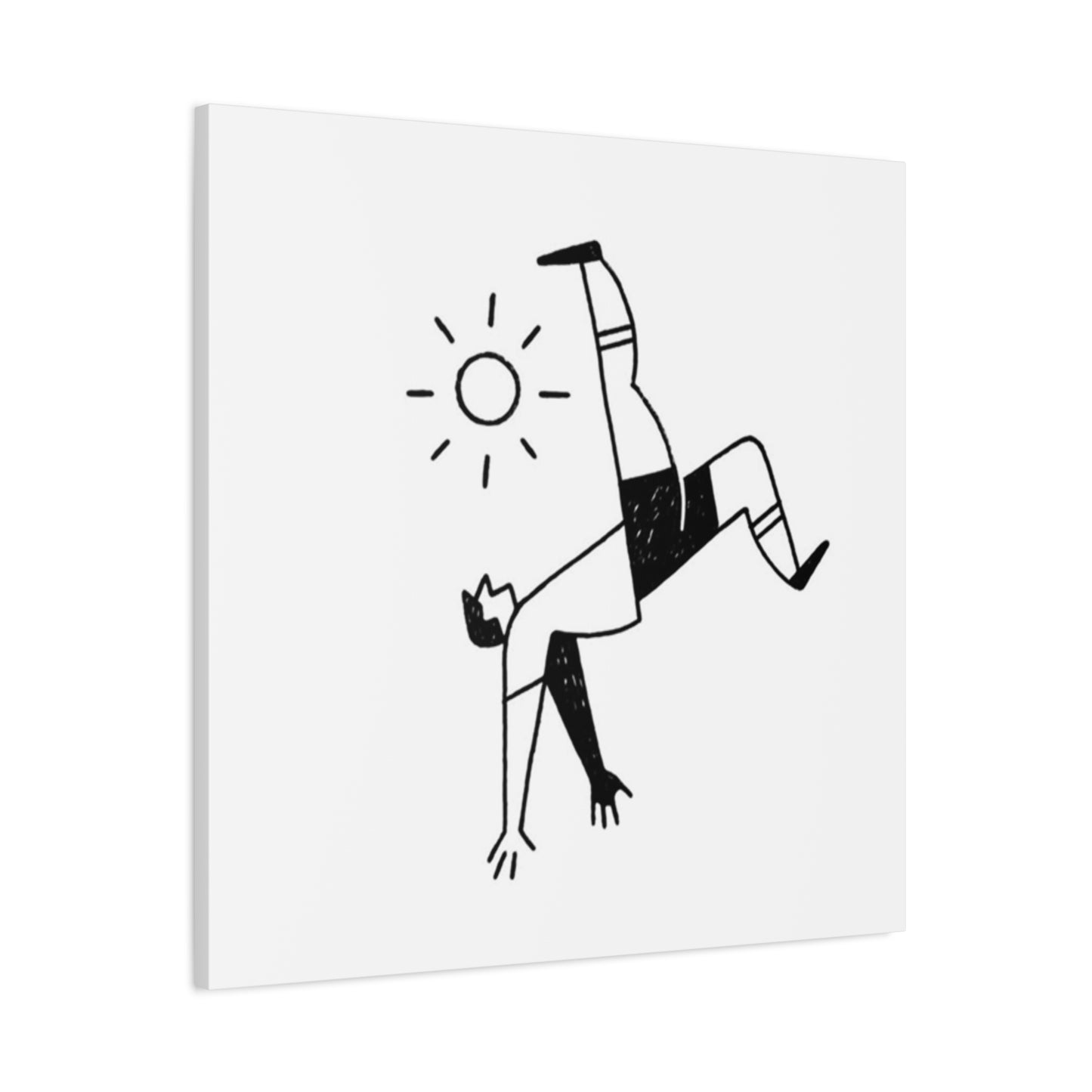 Soccer Reverse Kick Drawing Wall Art & Canvas Prints