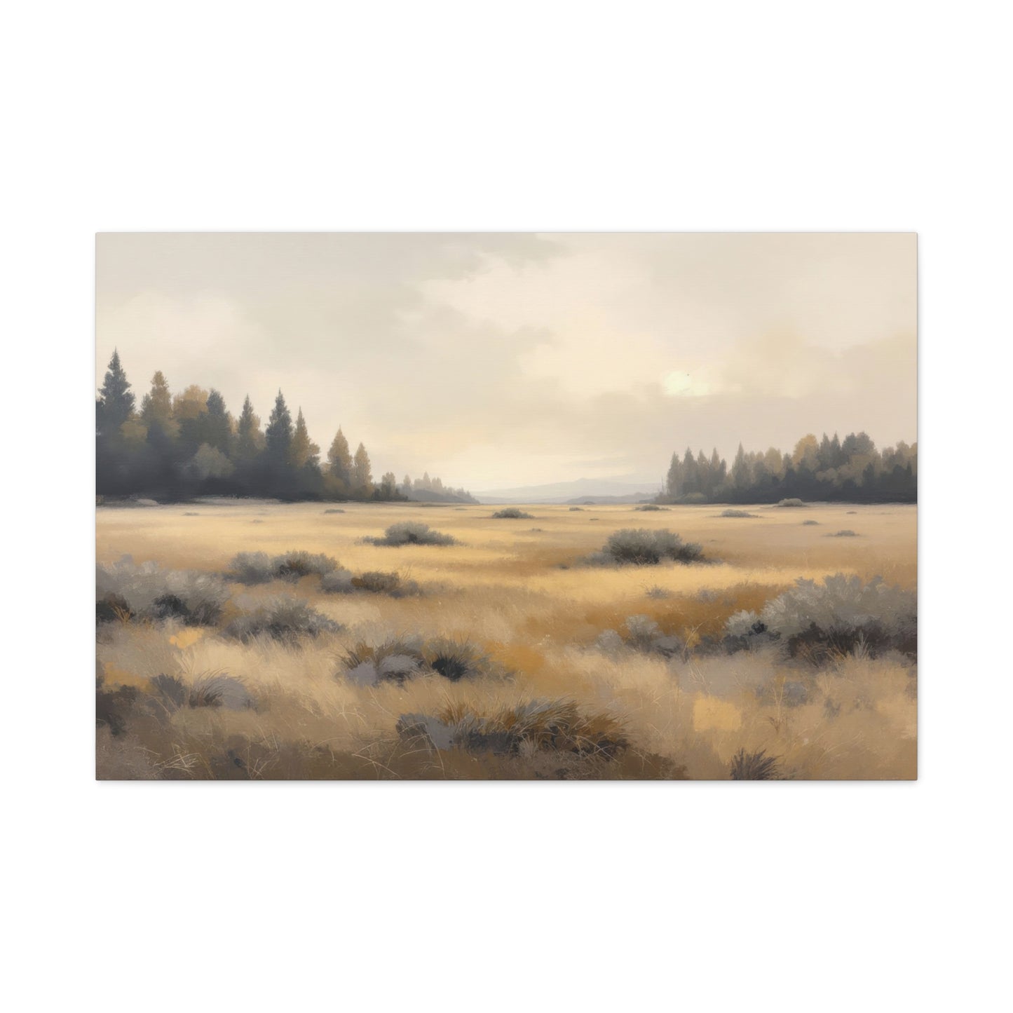 Golden Meadow at Dawn Wall Art & Canvas Prints