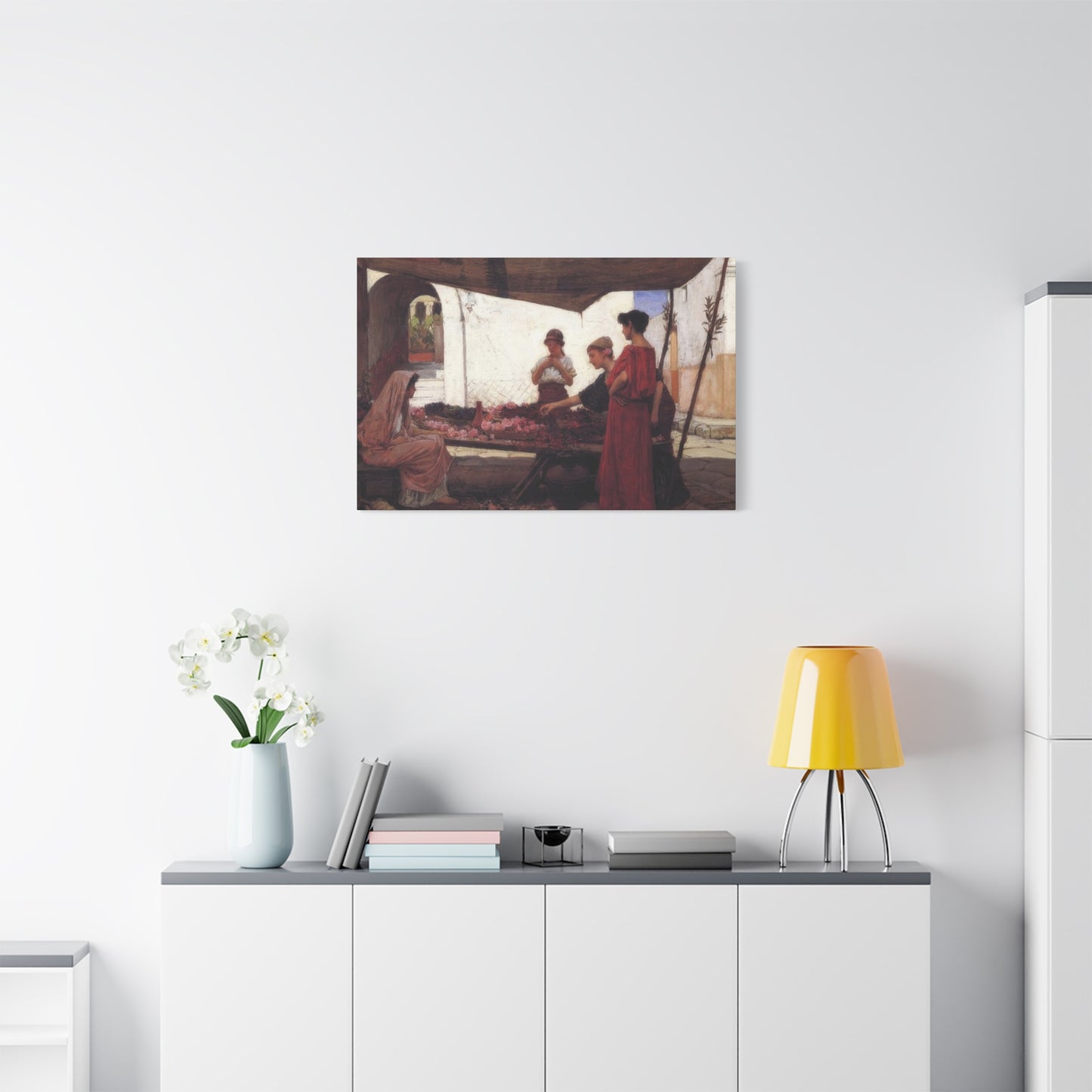 John William A Flower Stall Wall Art & Canvas Prints