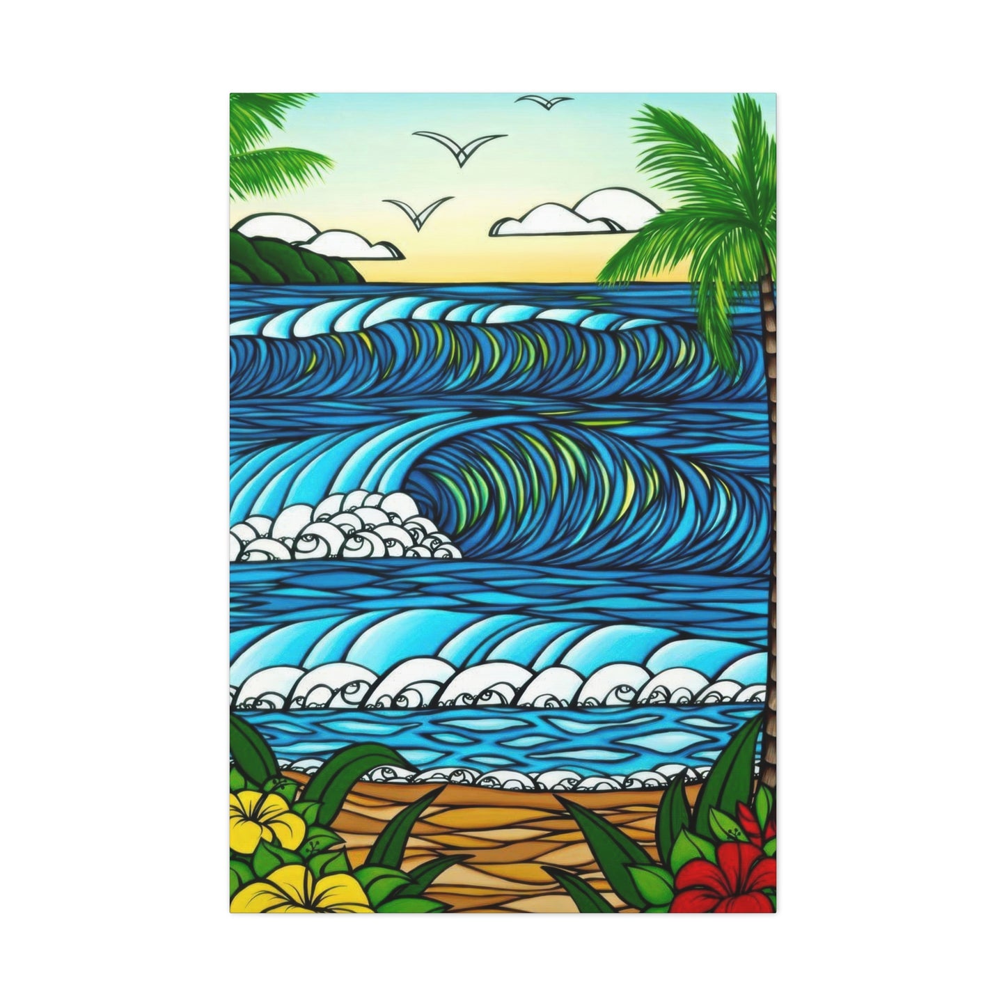 Hawaiian Waves Wall Art & Canvas Prints