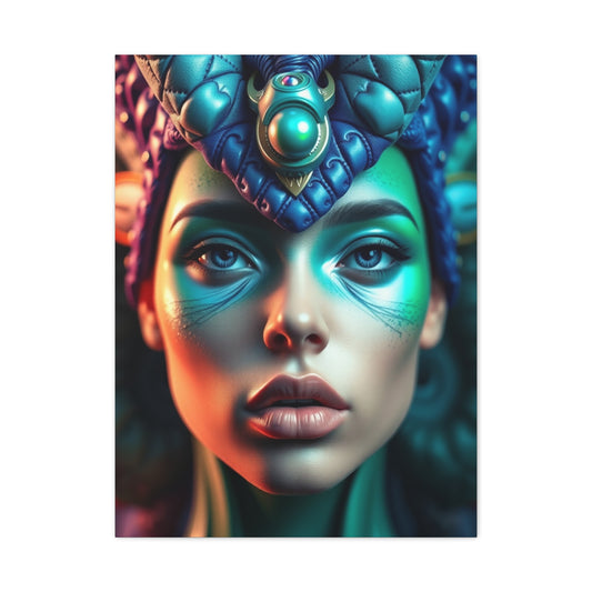 Supreme Collection Blue & Green Art Wall Art & Canvas Print