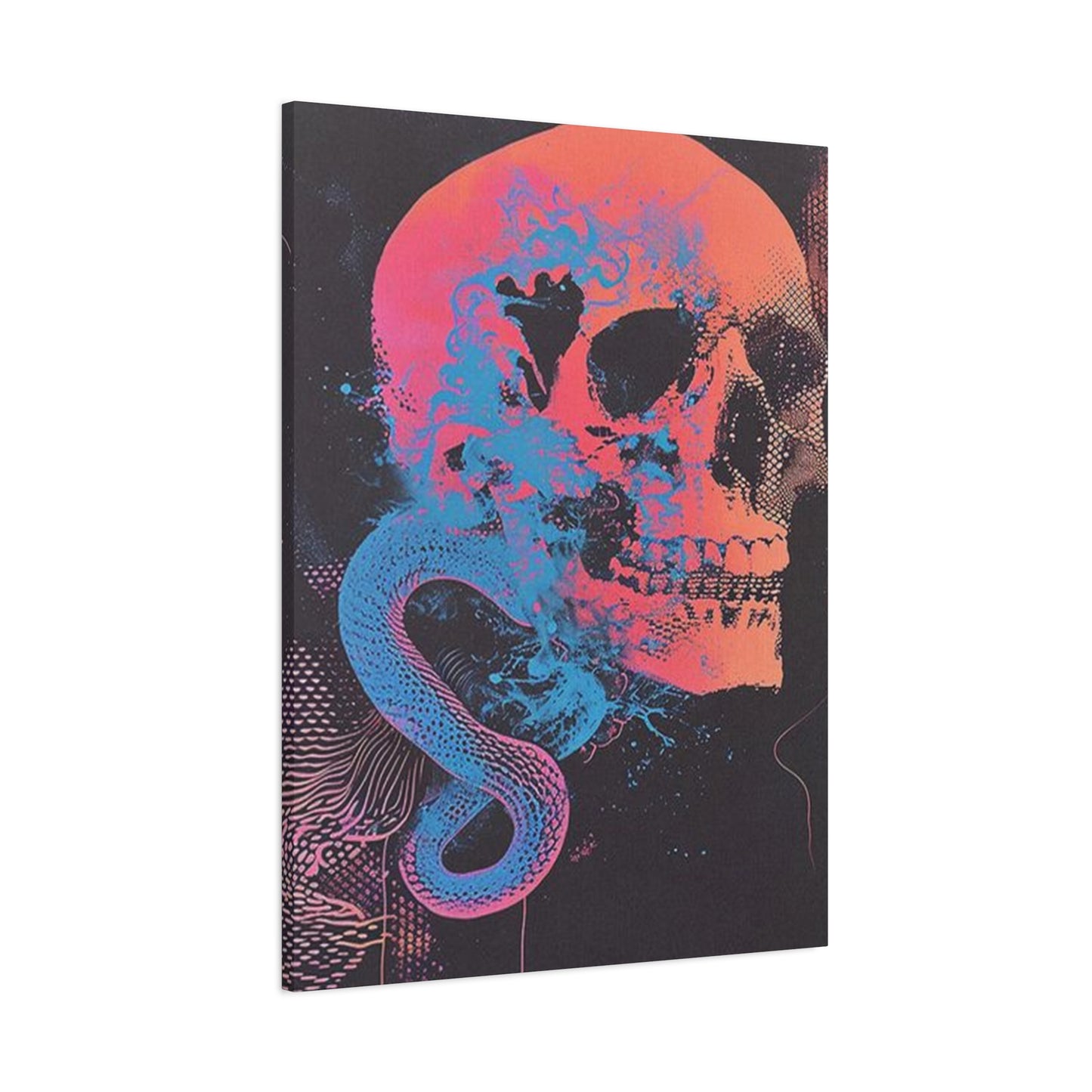 Skull And Snake Poster Wall Art & Canvas Prints
