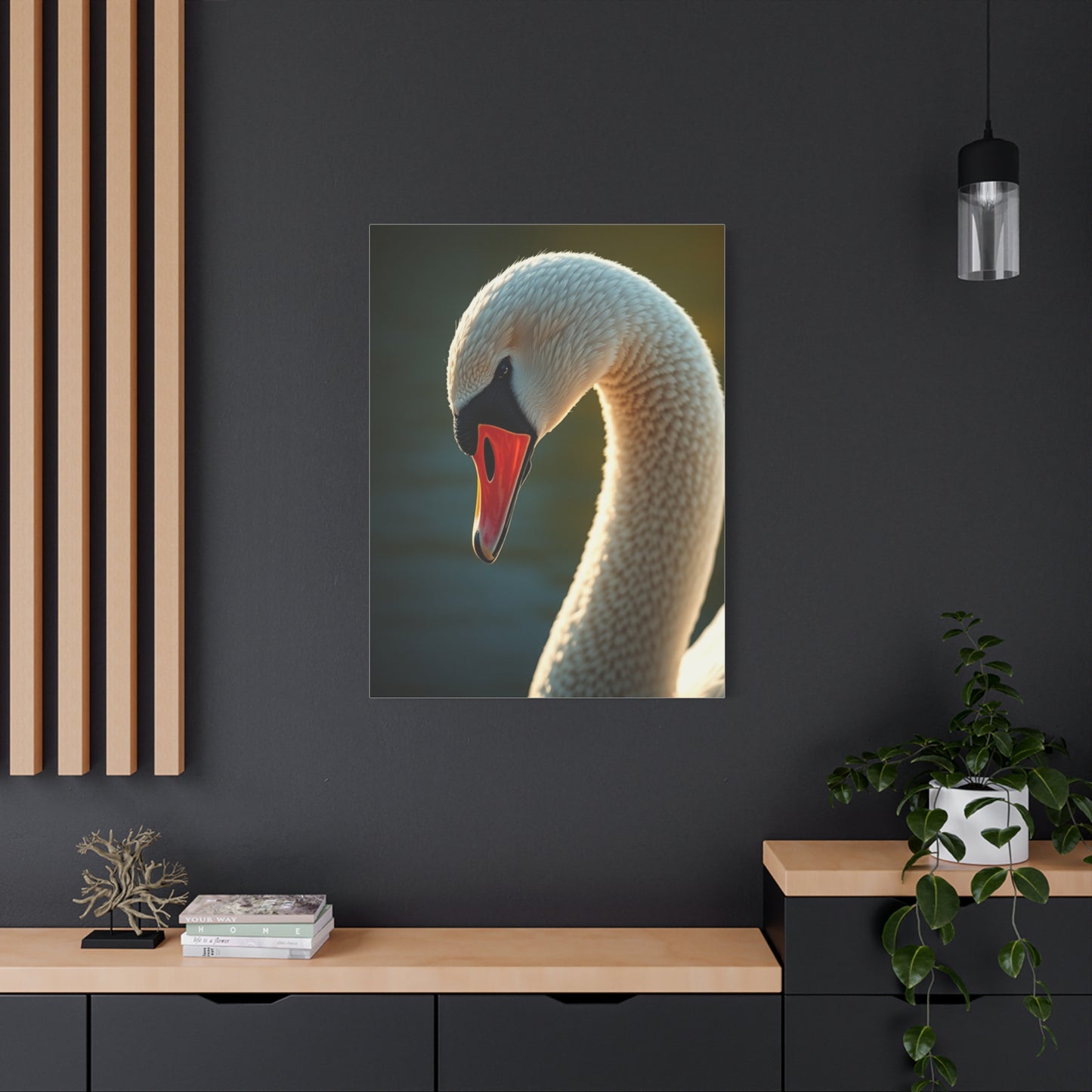 Swan Art Canvas Art 1 Wall Art & Canvas Print