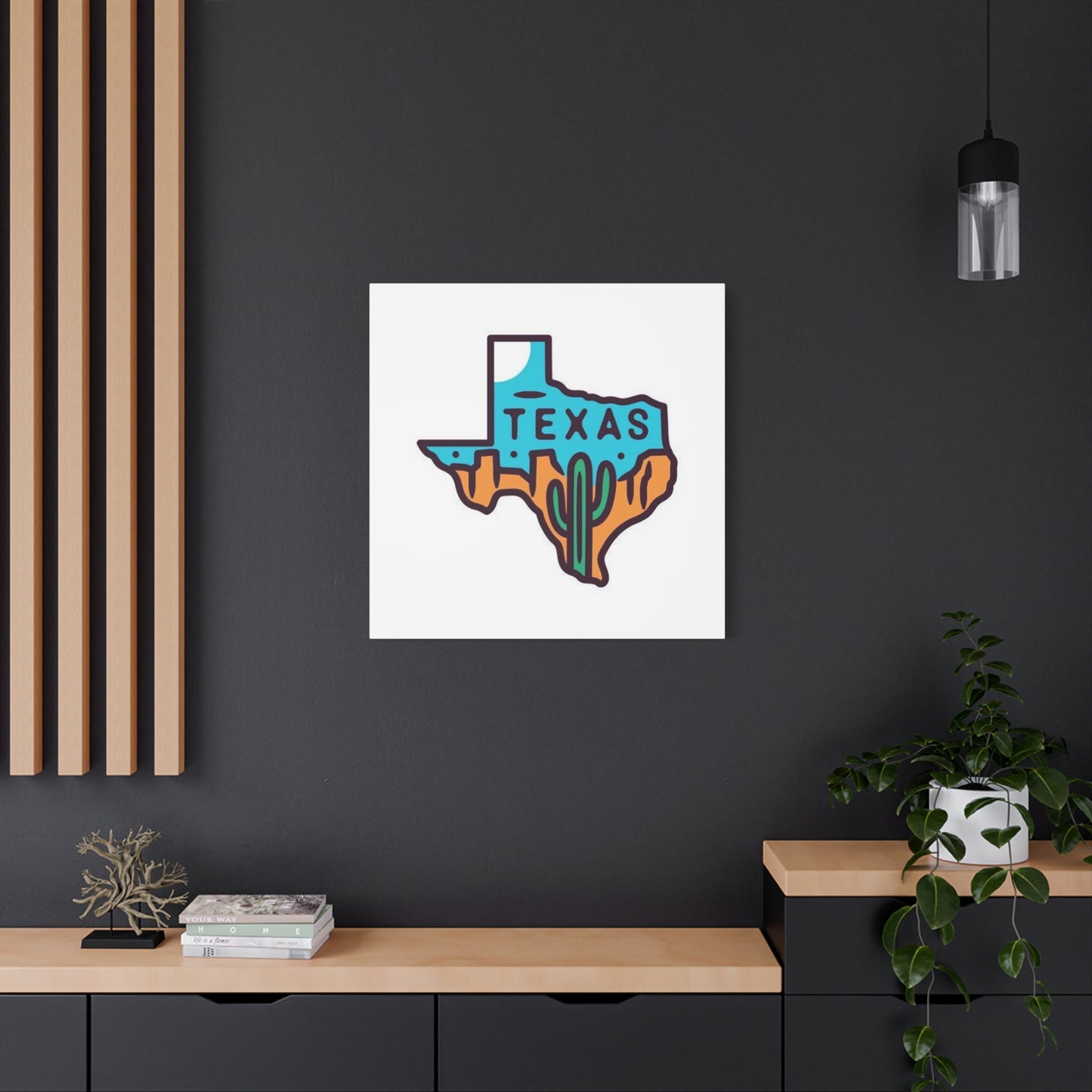 Texas Map Drawing Poster Wall Art & Canvas Prints