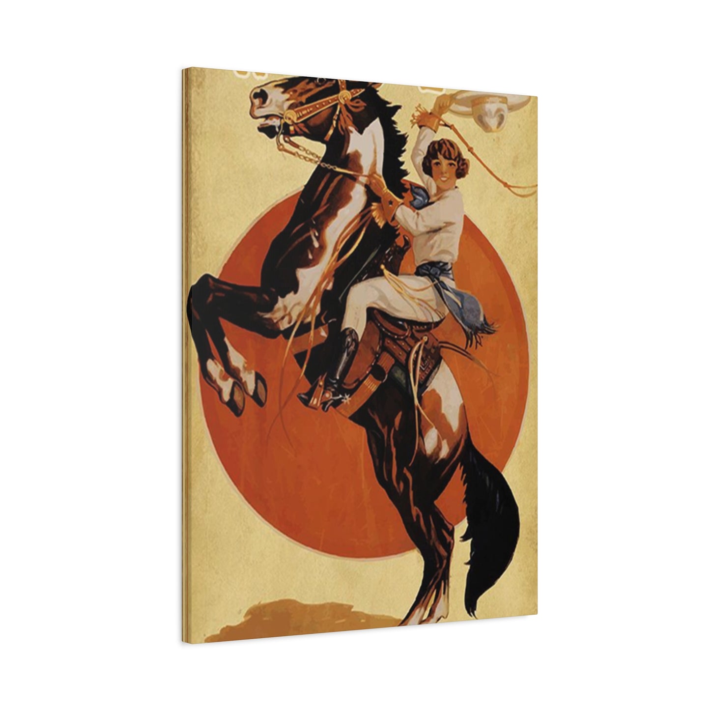 Girl Riding Horse Poster Wall Art & Canvas Prints