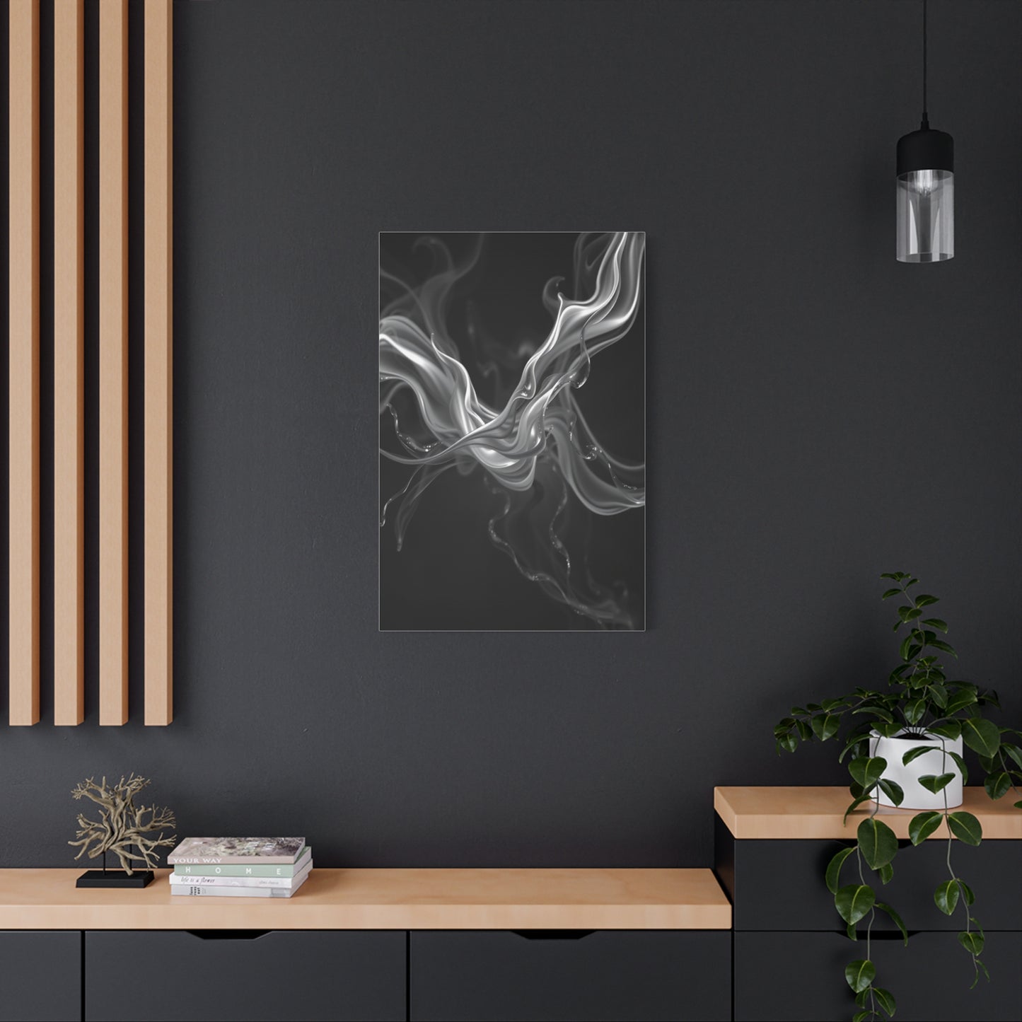 Gray & White Art Canvas Art 9 Wall Art & Canvas Print