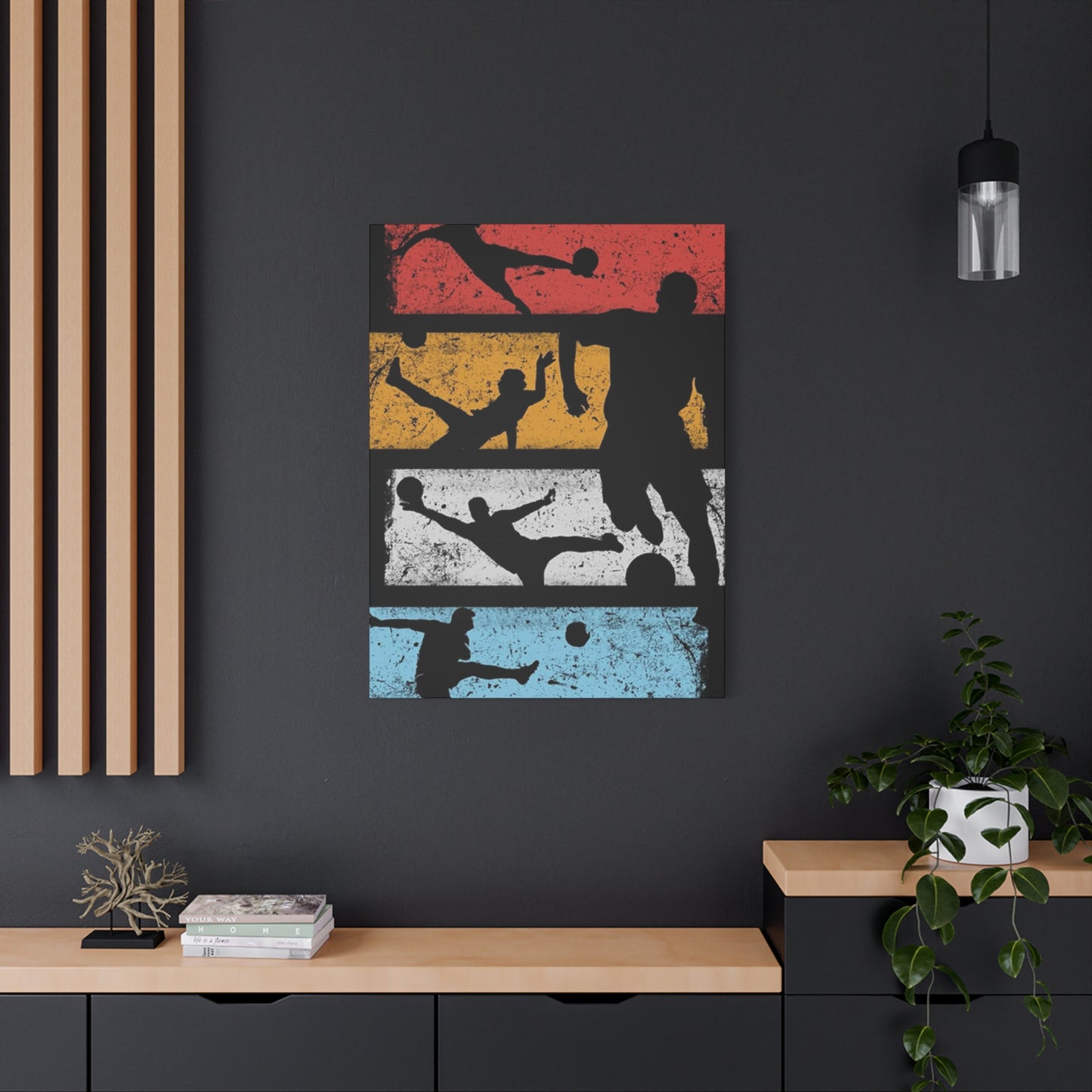 Silhouettes Of Football Wall Art & Canvas Prints